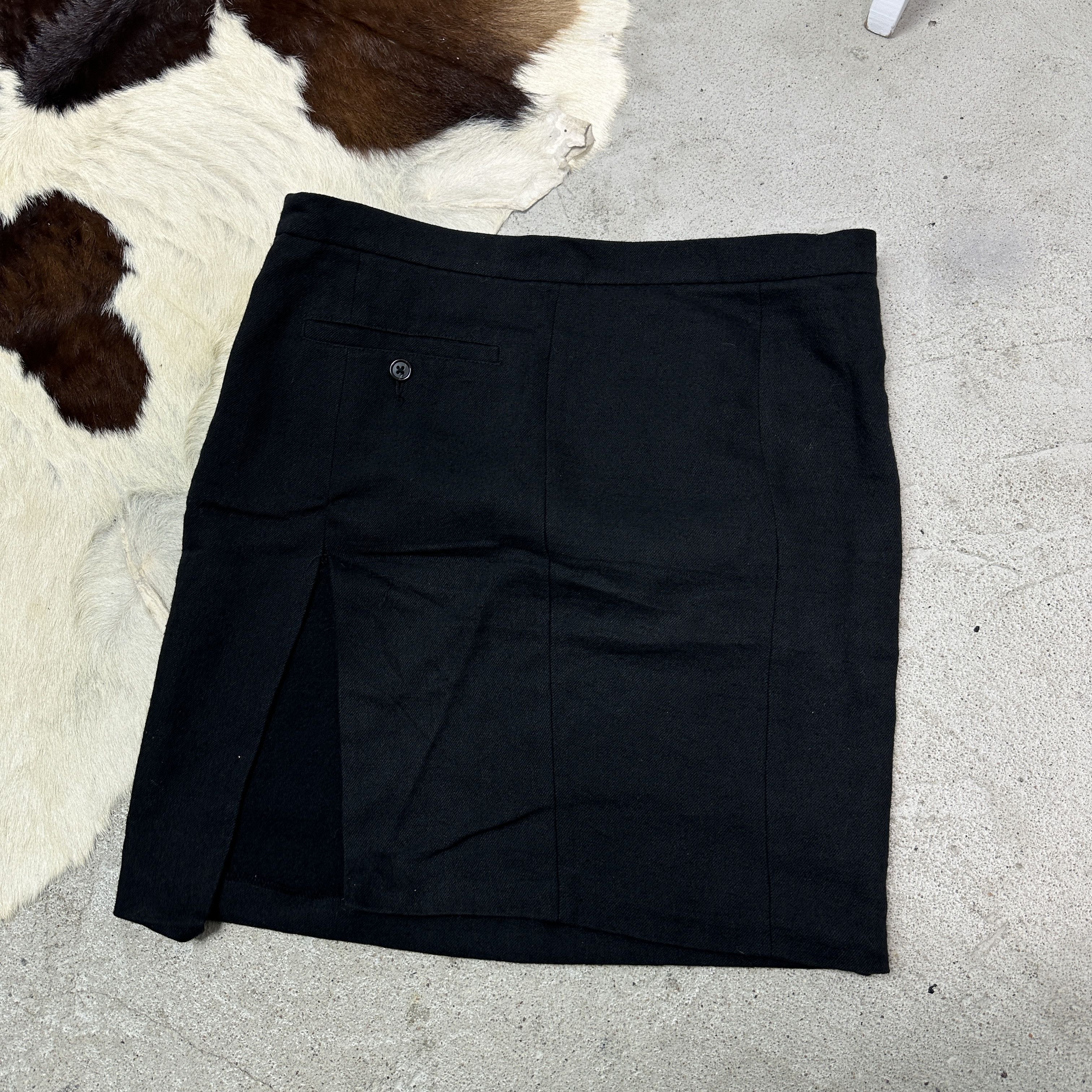 Ann Demeulemeester Vintage Avant Garde Woolen Ann Demeulemeester Skirt Y2K Size 26" / US 2 / IT 38 - 4 Thumbnail