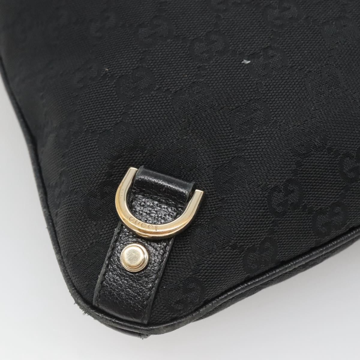 Gucci GUCCI GG Canvas Abbey Shoulder Bag Black Gold Size ONE SIZE - 13 Thumbnail