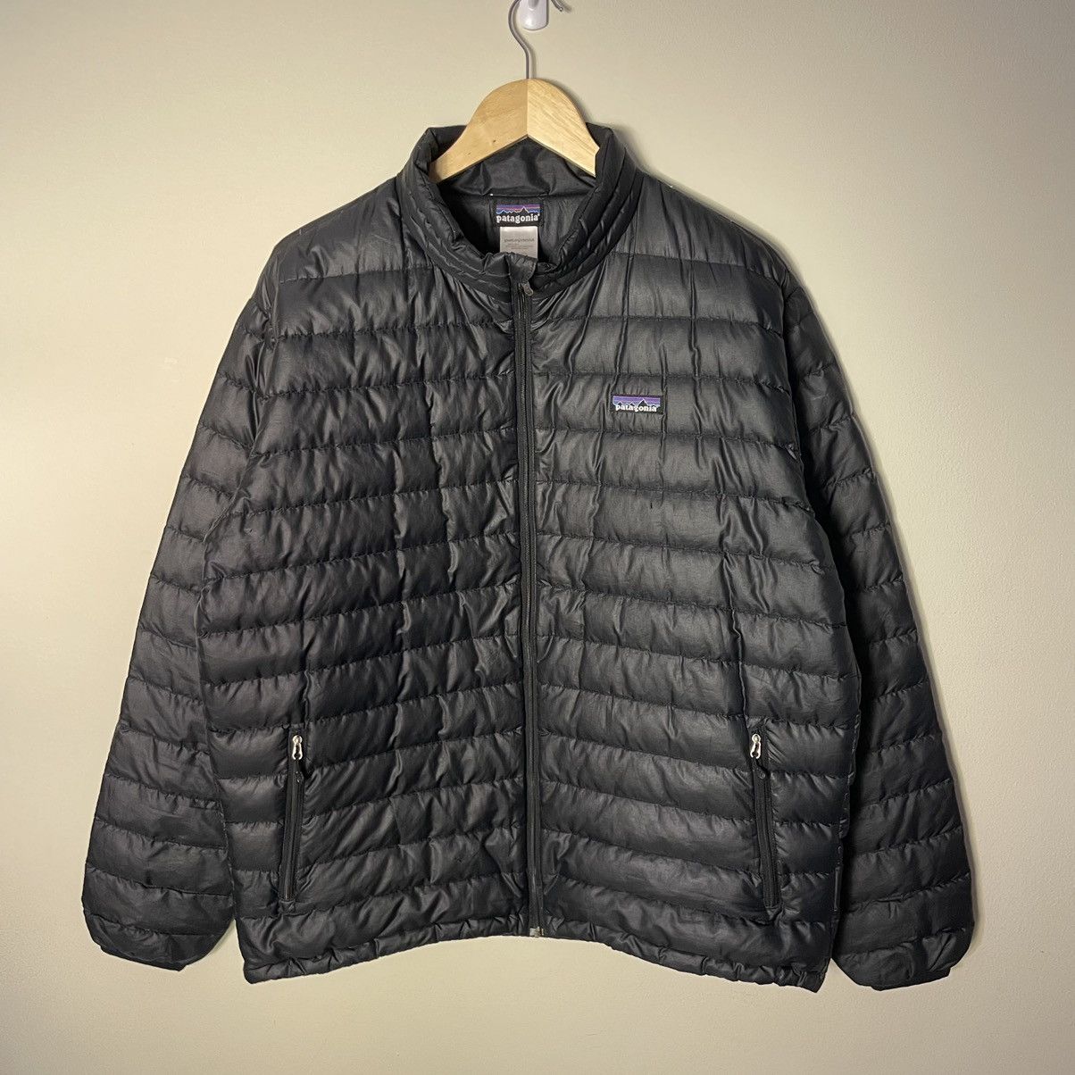 Image of Patagonia Black Down Puffer Jacket Size Large, Men's