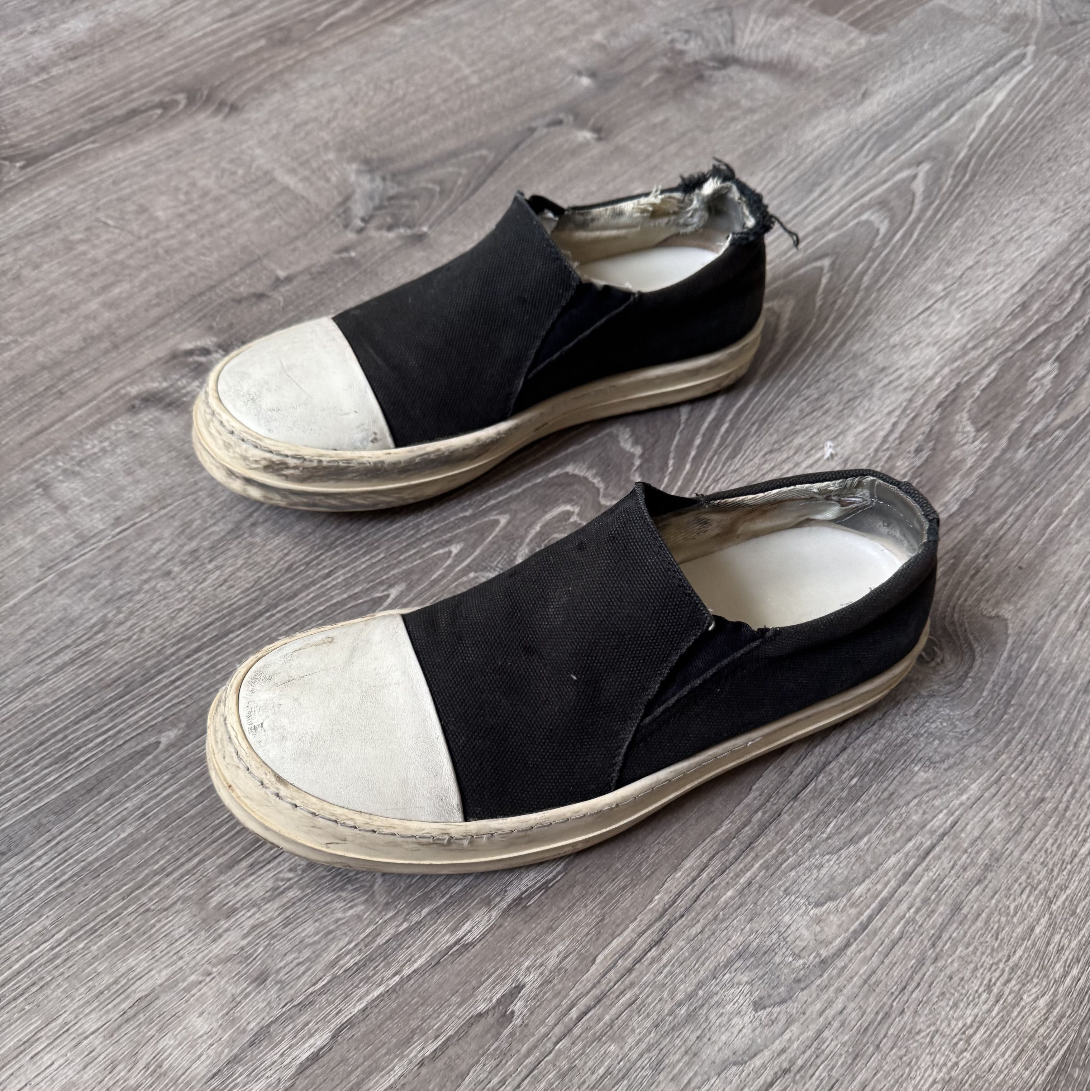 Rick Owens Rick owens slip on boat sneakers sz 41 | Grailed