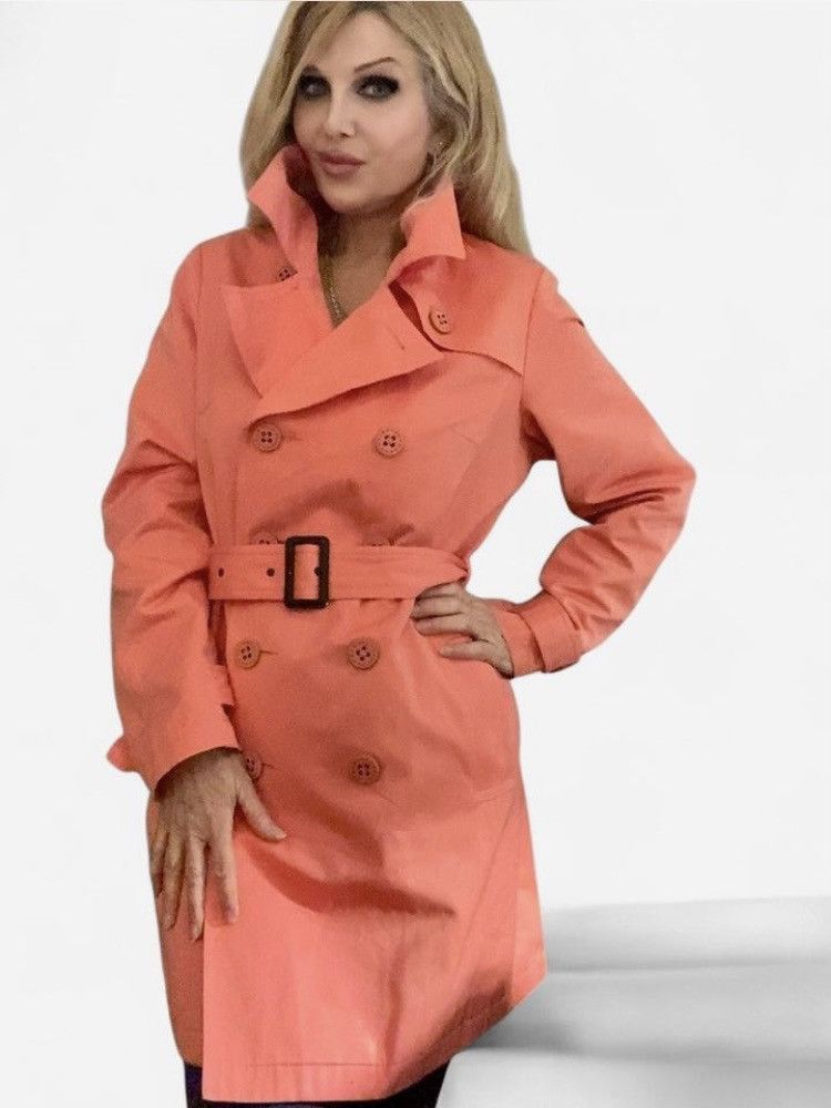Merona MERONA Trench Coat Size L / US 10 / IT 46 - 3 Thumbnail