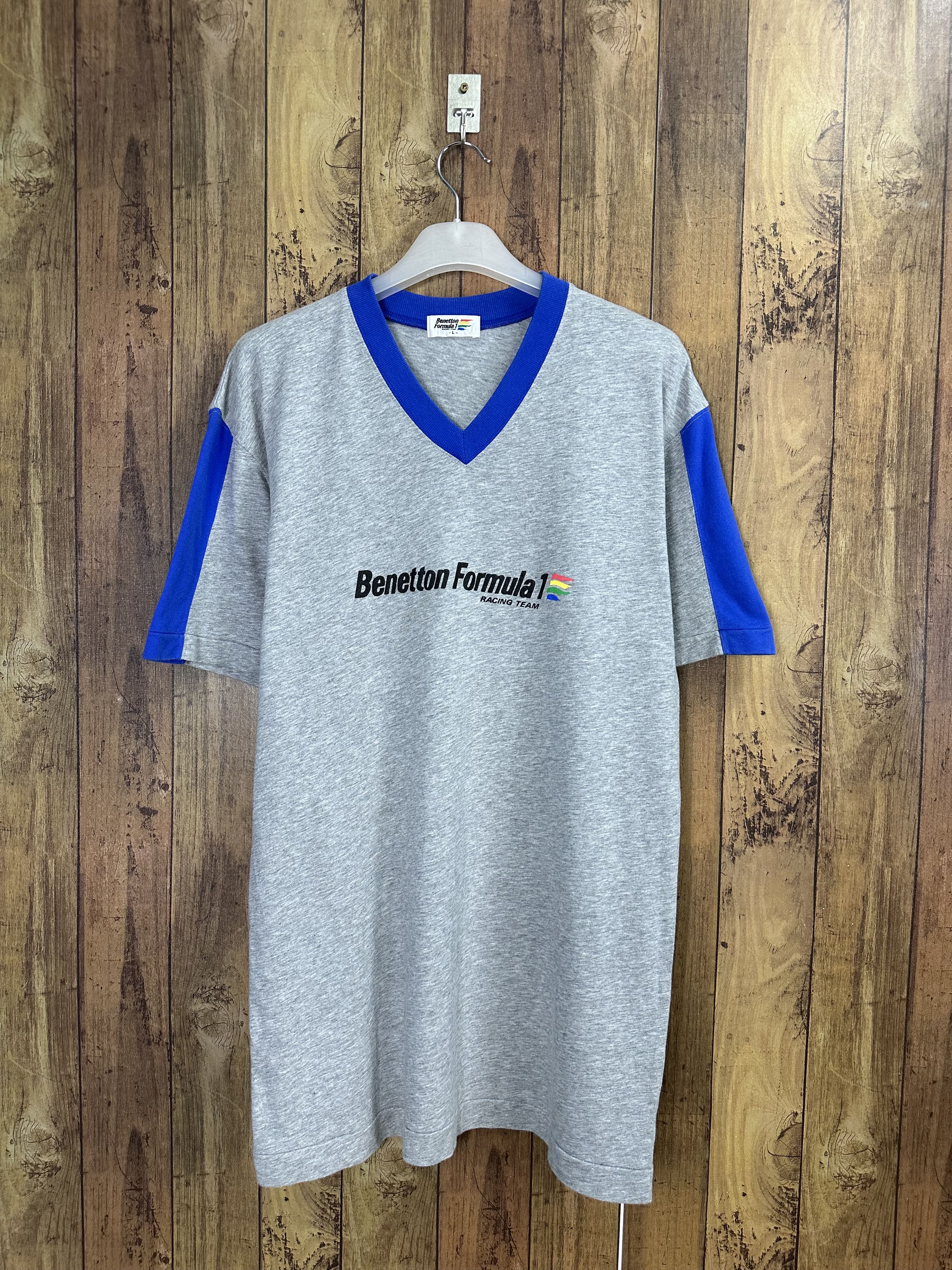 Benetton Benetton Formula 1 Spellout Logo Vintage Tshirt A320 Size US M / EU 48-50 / 2 - 1 Thumbnail