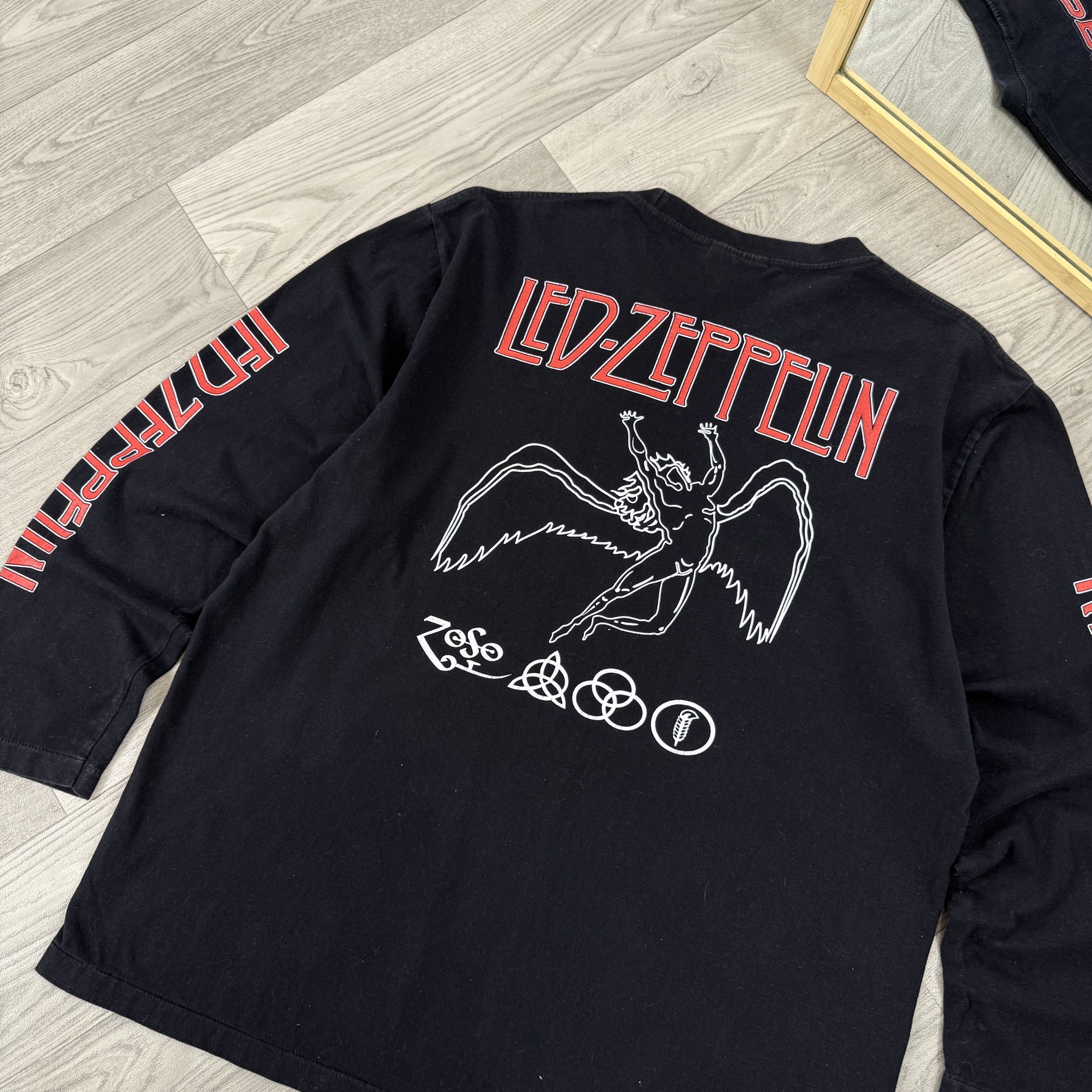 Led Zeppelin Vintage Led Zeppelin 90s Black Graphic Long Sleeve Tee Shirt Size US XL / EU 56 / 4 - 8 Thumbnail