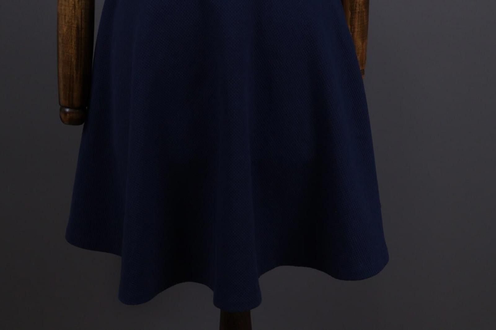 Designer Claudie Pierlot Blue Summer Party Skeater Dress Size 36 Size M / US 6-8 / IT 42-44 - 3 Thumbnail