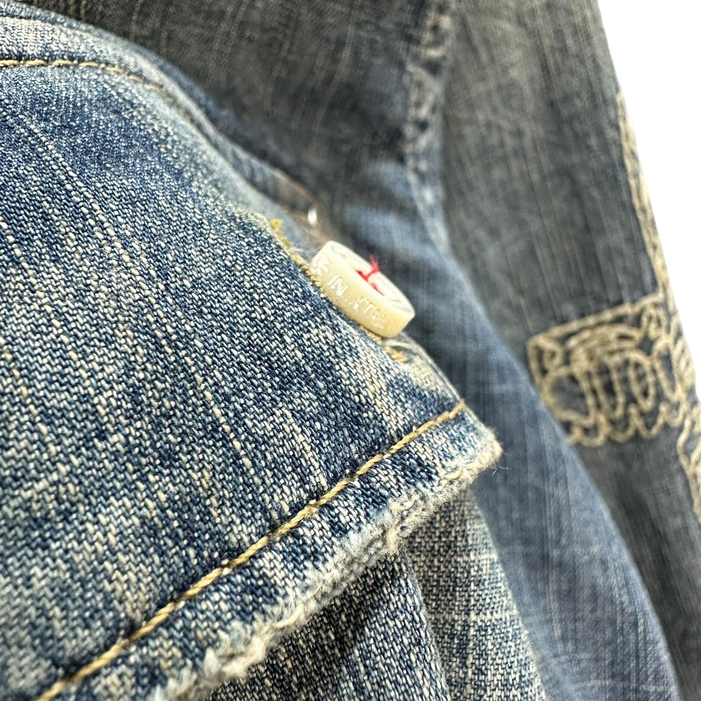 Dsquared2 DSQUARED2 Snap Button Shirt Jean Jacket #A52-1212 Size L / US 10 / IT 46 - 6 Thumbnail