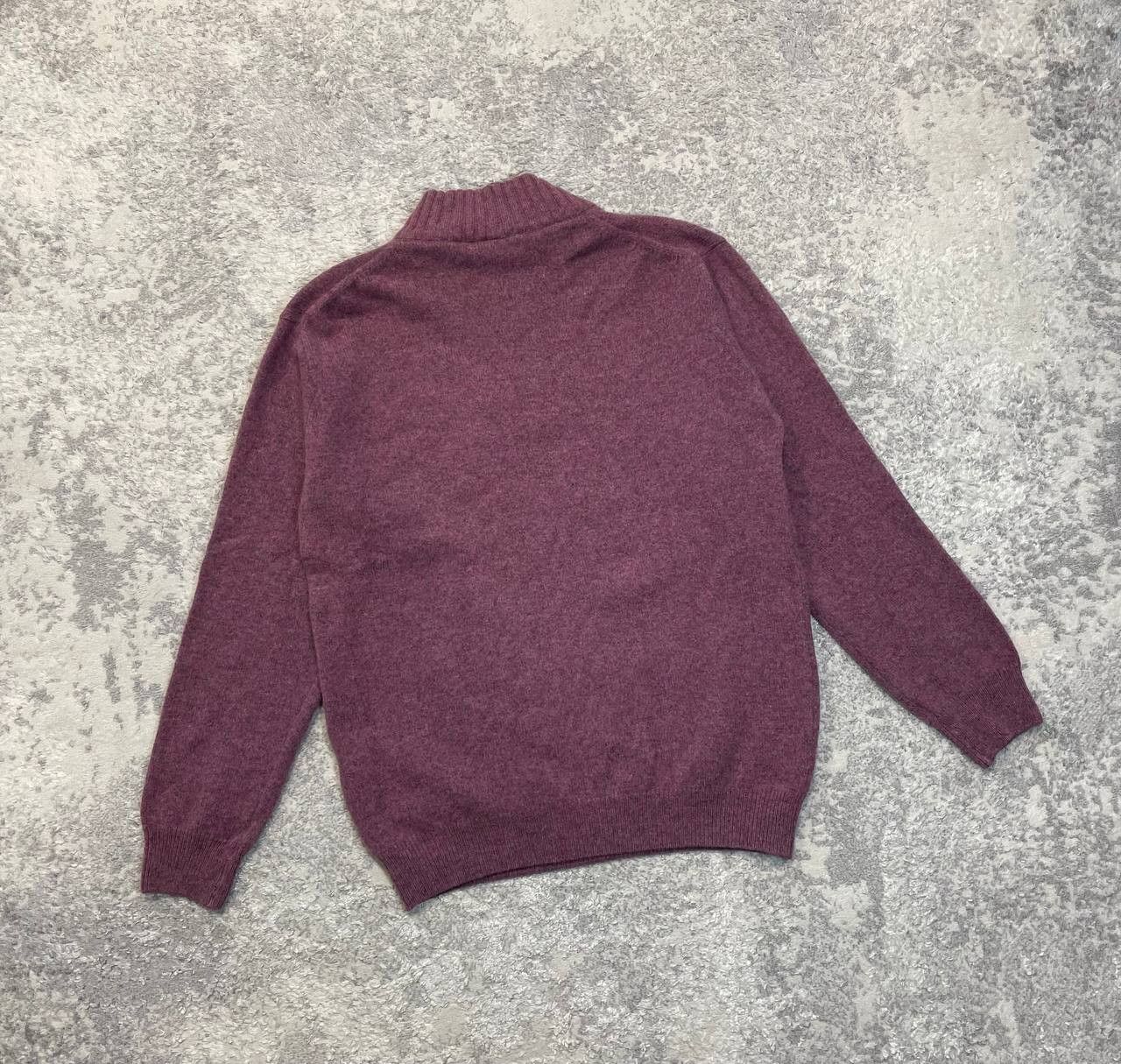 Lacoste Vintage Lacoste Wool Half Zip Sweater Burgundy Size 5 (L) Size US L / EU 52-54 / 3 - 3 Thumbnail