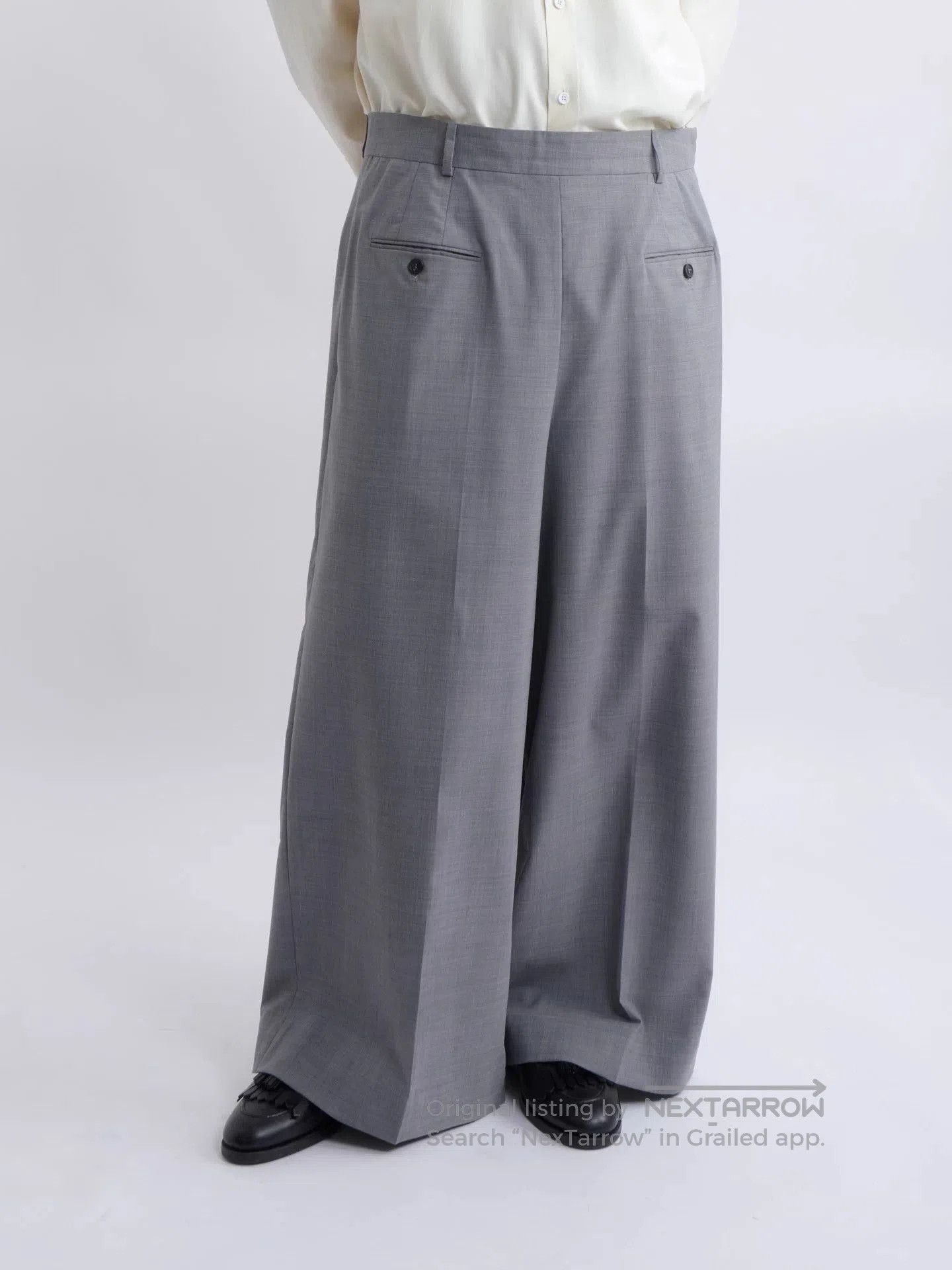 Hed Mayner Gray Wide-Leg Casual Pants Size 32. Size US 32 / EU 48 - 5 Thumbnail