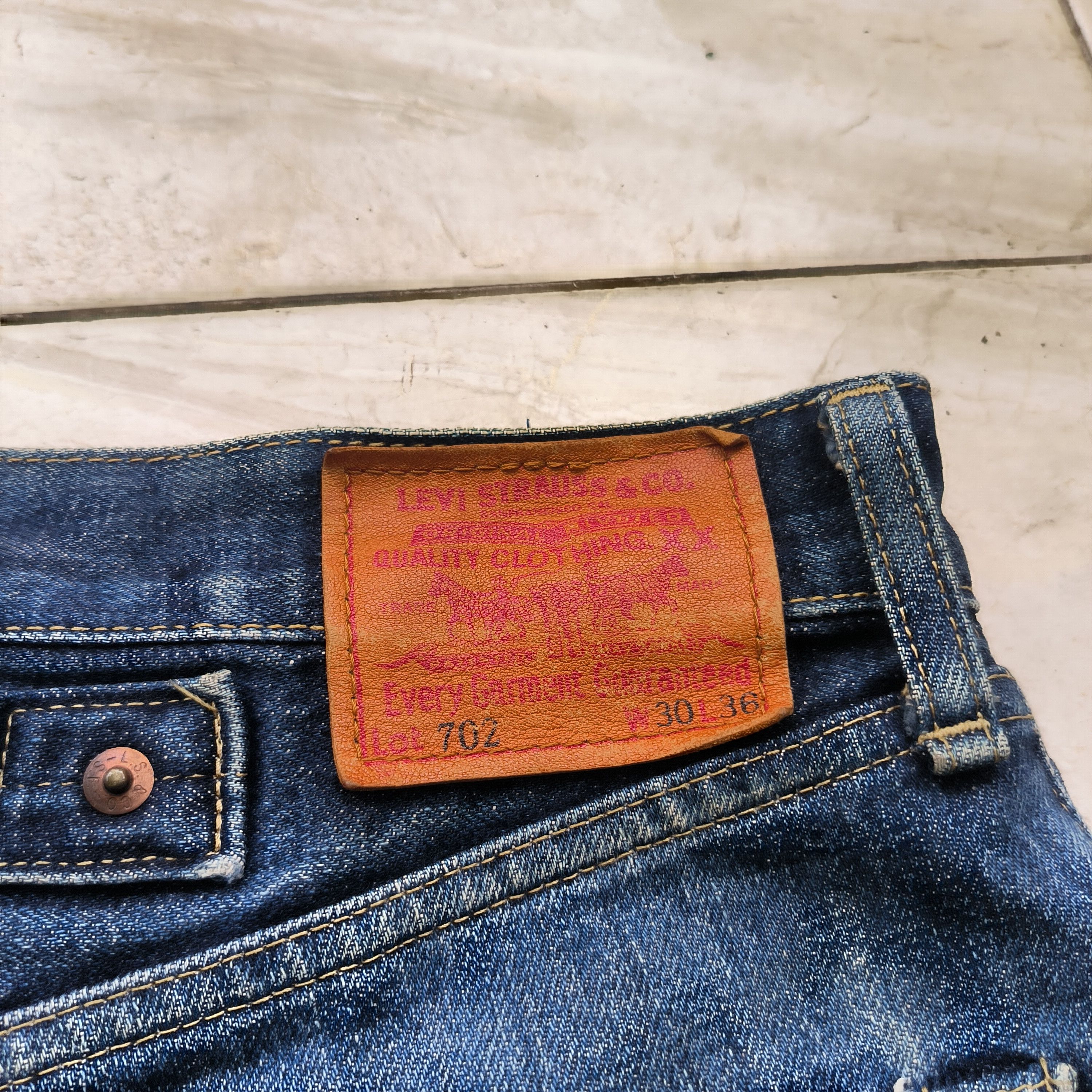 Levi's Vintage Levis 702 Big E Japan Size US 30 / EU 46 - 6 Thumbnail
