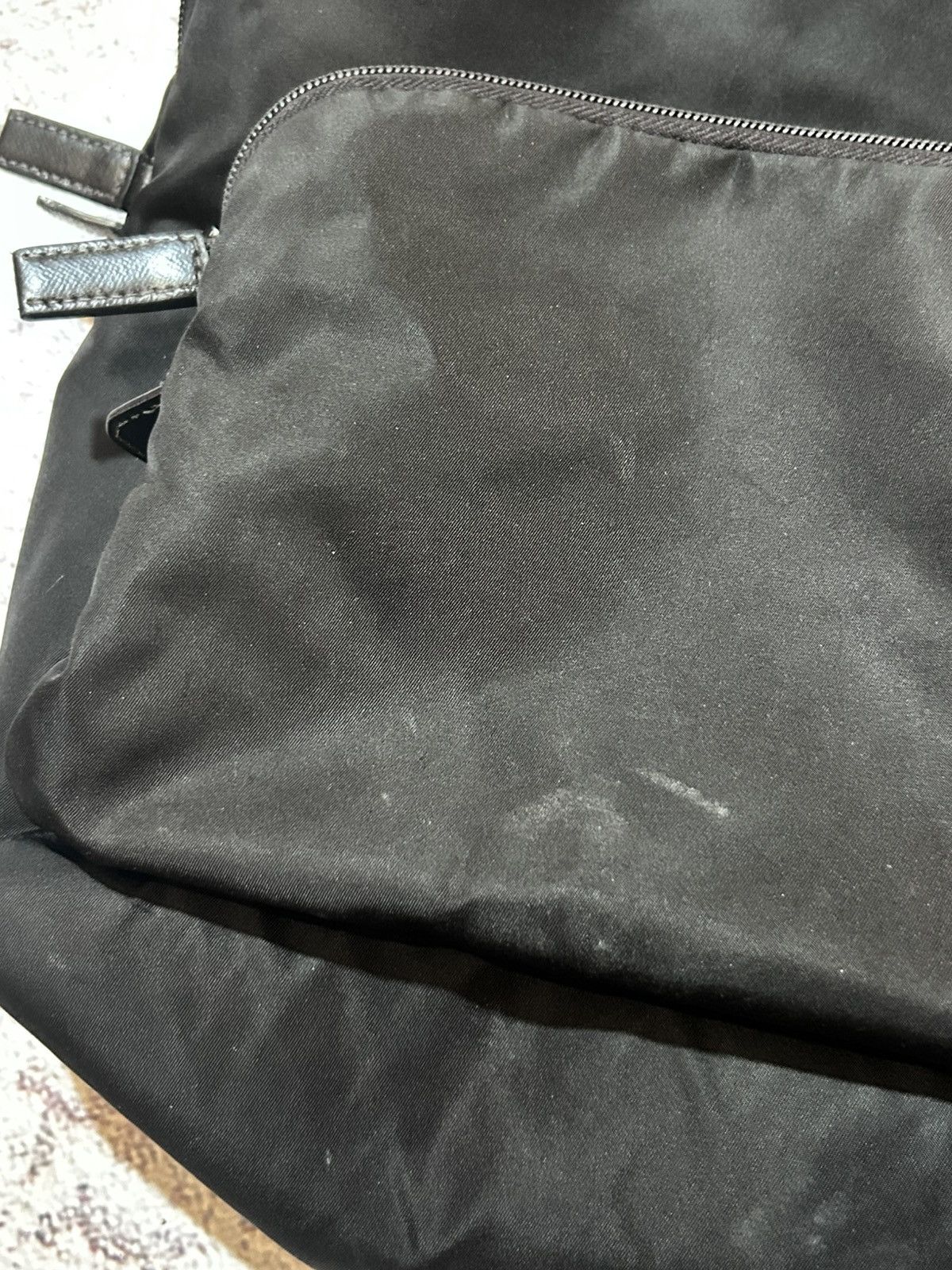 Prada Prada Black Nylon Backpack with Triangle Logo Vintage Size ONE SIZE - 21 Thumbnail