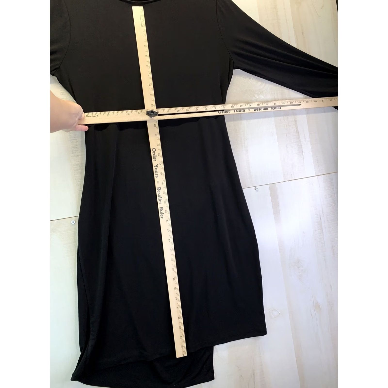 Jones New York Jones New York Dress Women’s L Black 3/4 Sleeve Stretch Tie Back Dress-4450 Size L / US 10 / IT 46 - 4 Thumbnail