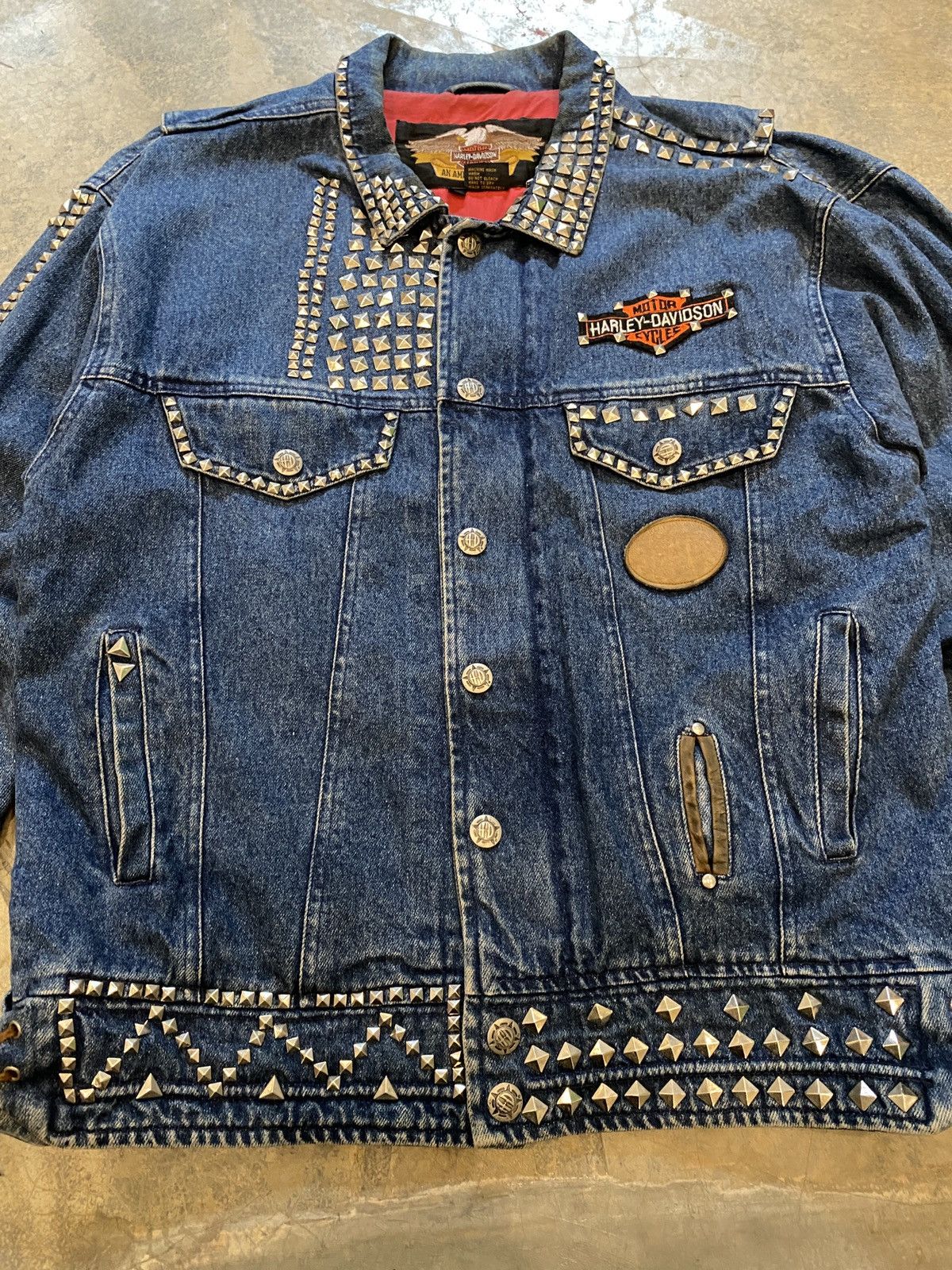 Harley Davidson Vintage Harley Davidson Denim Jacket Size US M / EU 48-50 / 2 - 3 Thumbnail