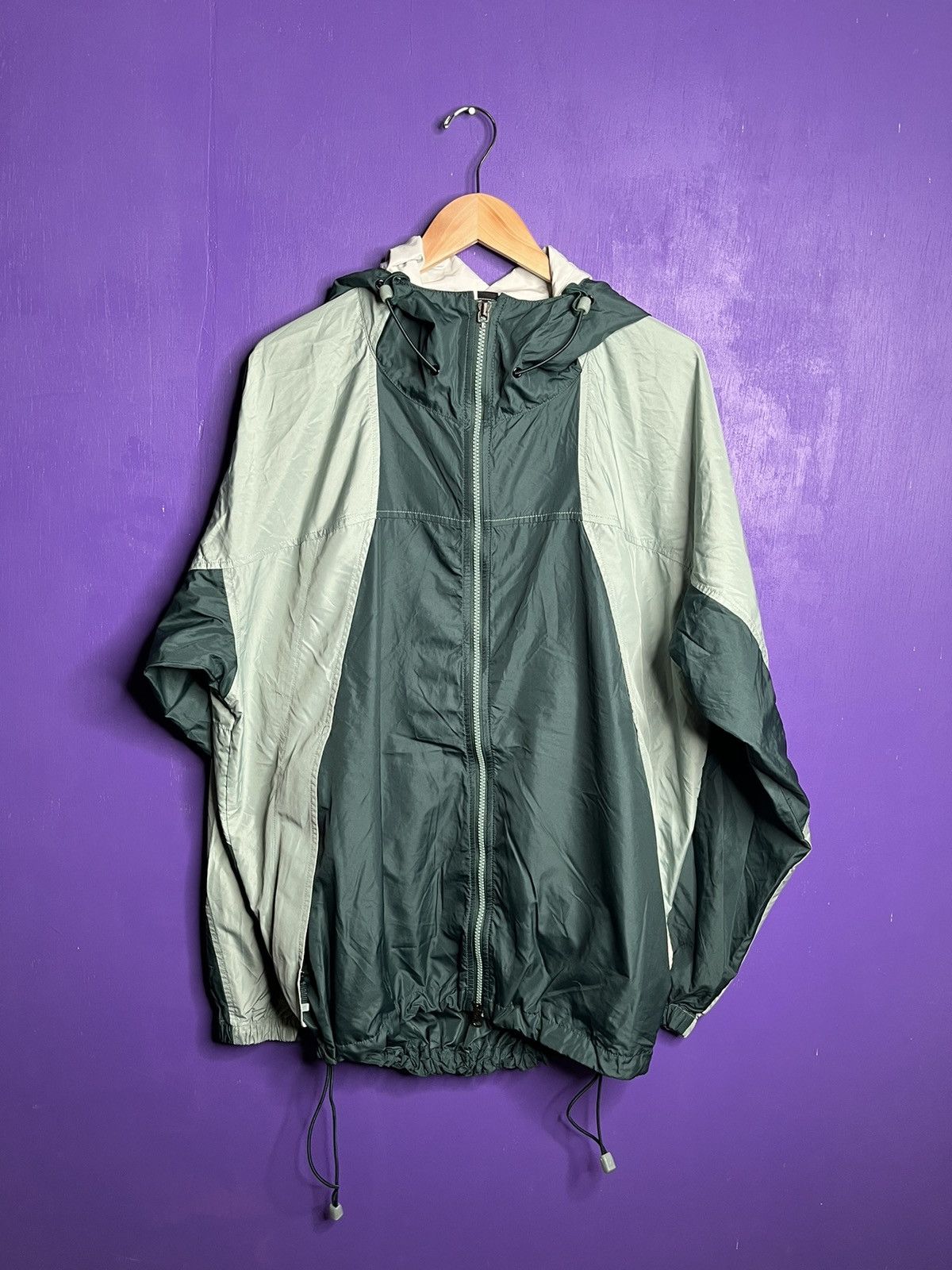 image of ‘00S Nike Acg Anorak Windbreaker Jacket in Green/Grey, Men's (Size XL)