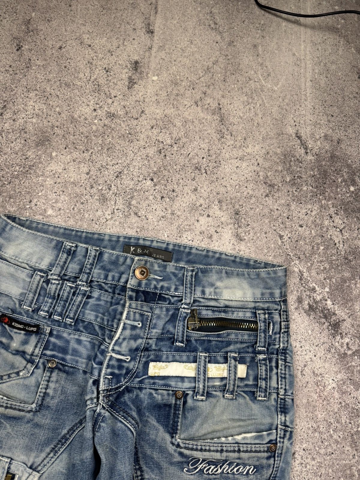 Japanese Brand Archive Kosmo Lupo Jeans Distressed Y2K Denim Pants Rare Size US 30 / EU 46 - 11 Thumbnail