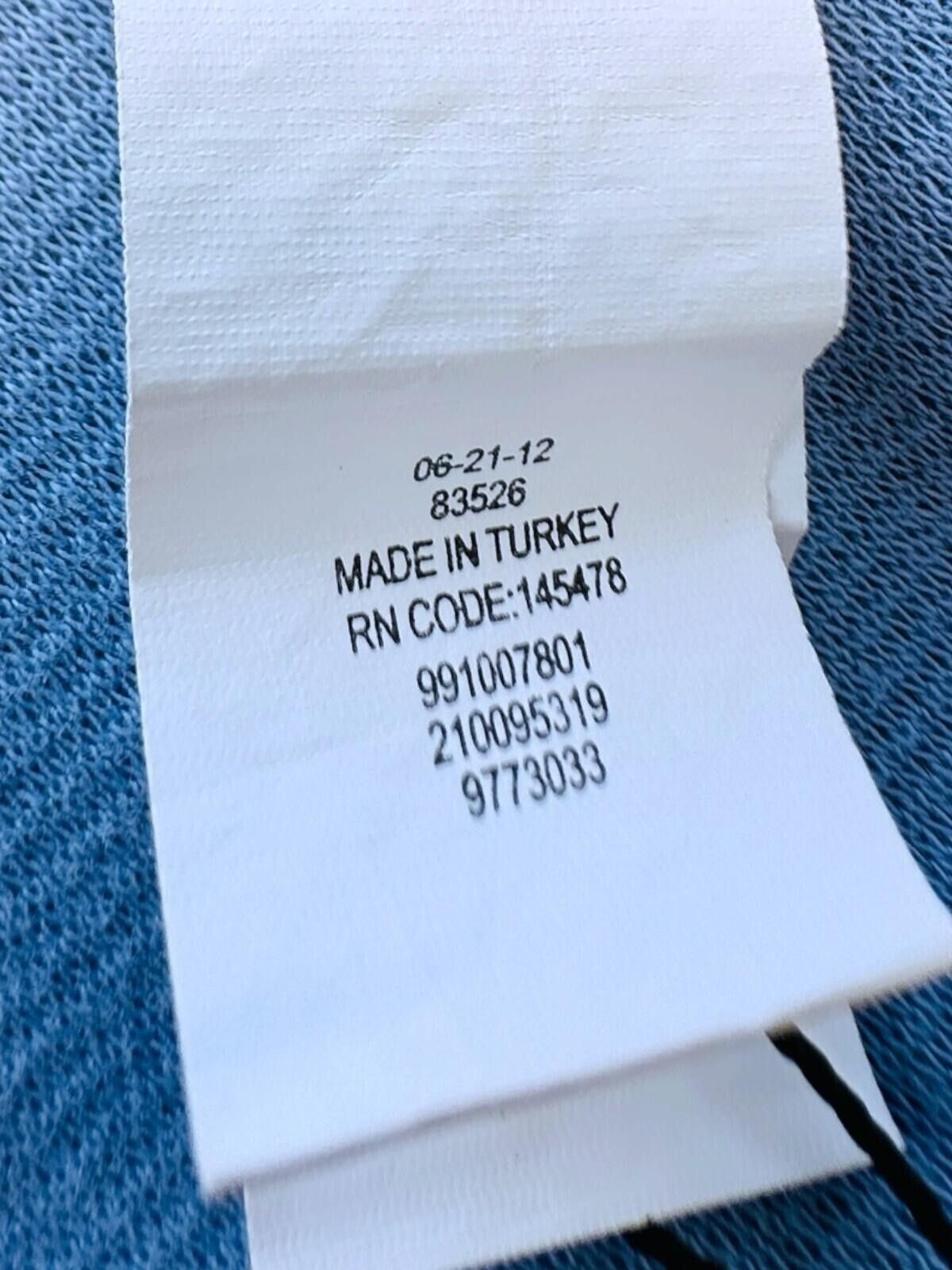 Primark Primark T-Shirt Men's UK Size XL Blue Textured Short Sleev Size US XL / EU 56 / 4 - 11 Thumbnail