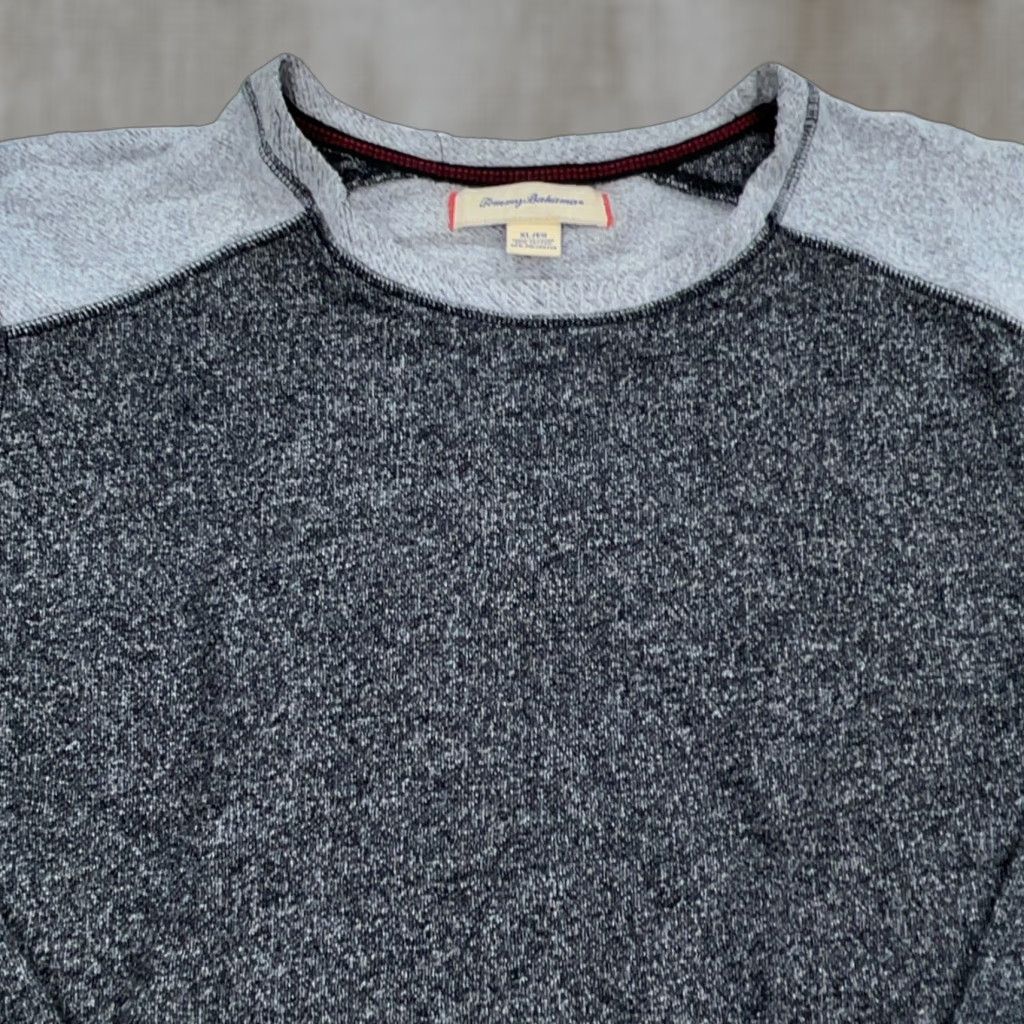 Tommy Bahama VINTAGE Tommy Bahama Sweater Men XL Gray Pullover Sweatshirt Crewneck Marlin Heather Size US XL / EU 56 / 4 - 1 Thumbnail