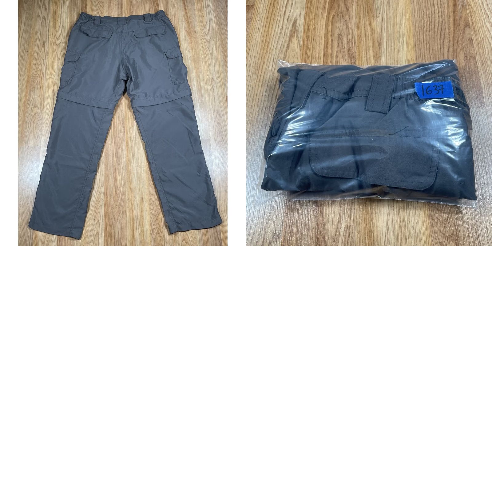 Vintage Utex Canada Convertible Cargo Pants Shorts Mens L Large 36-38 Gray Poly Cargo Pocket Zip-off Leg Hiking Fishing Shirts? Size US 33 - 9 Thumbnail