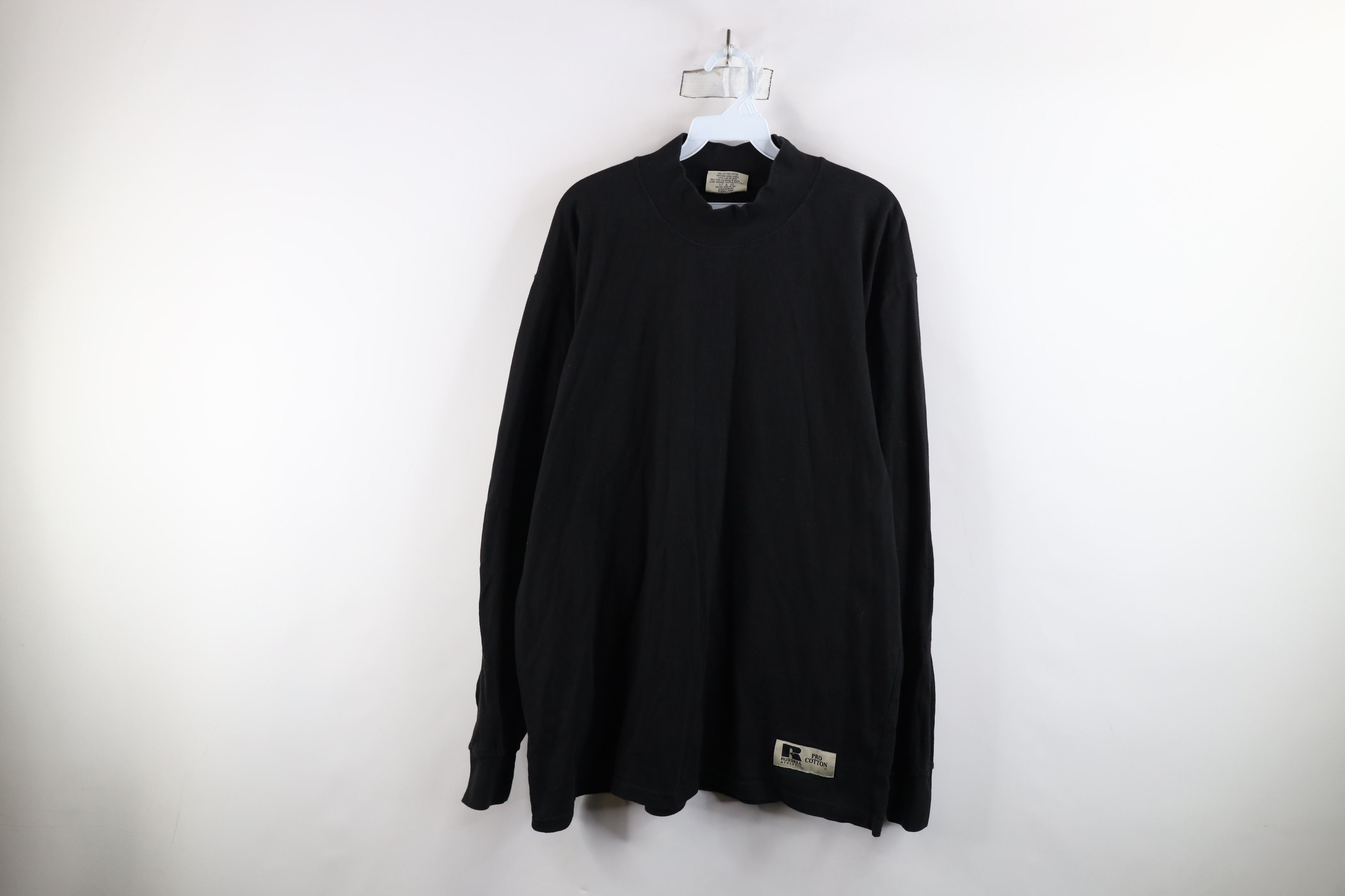 Russell Athletic × Vintage Vintage 90s Russell Athletic Mock Neck Long Sleeve T-Shirt Size US L / EU 52-54 / 3 - 1 Thumbnail