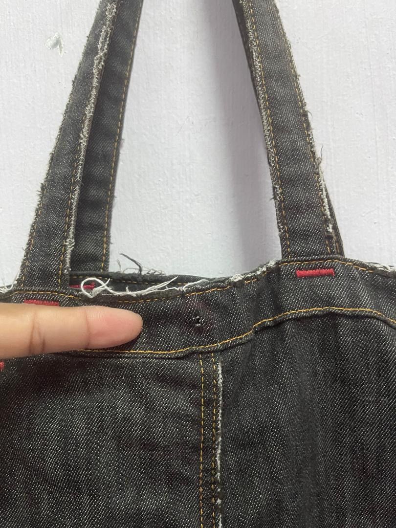 Tornado Mart Tornado Mart Denim Tote Bag Size ONE SIZE - 6 Thumbnail