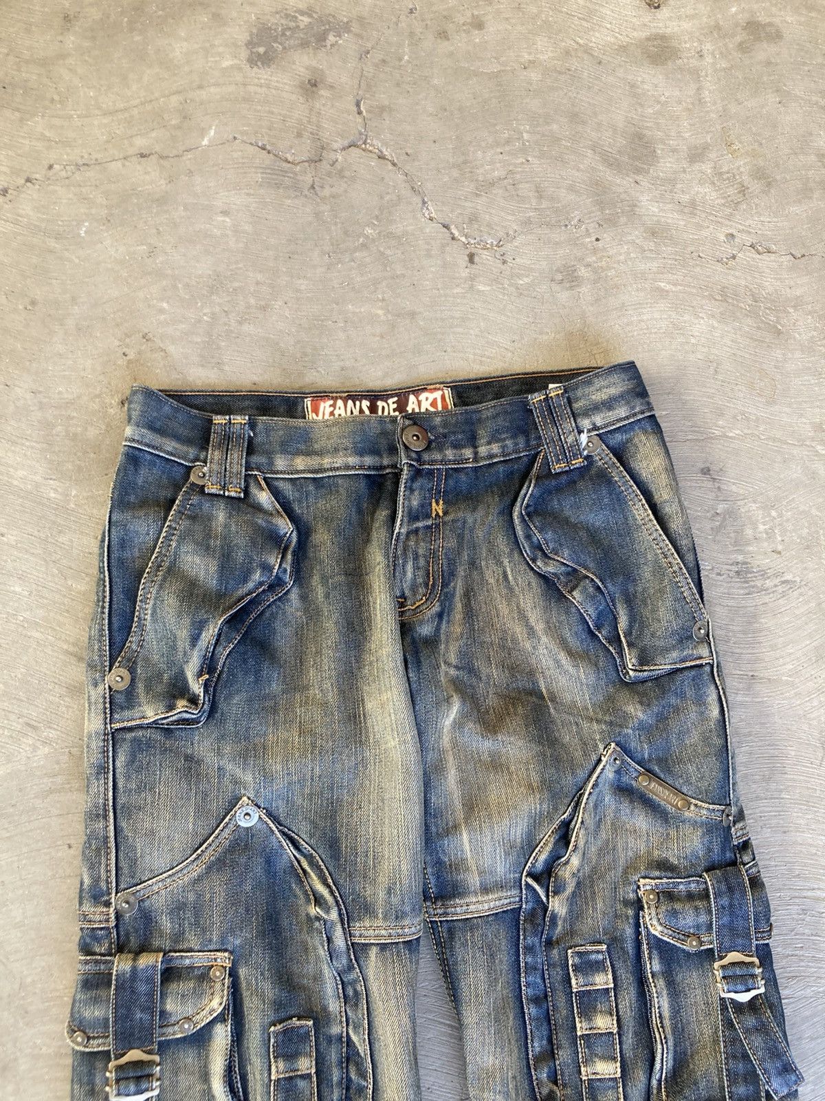 Japanese Brand Jeans De Art Bondage Cargo Pants Size US 32 / EU 48 - 4 Thumbnail