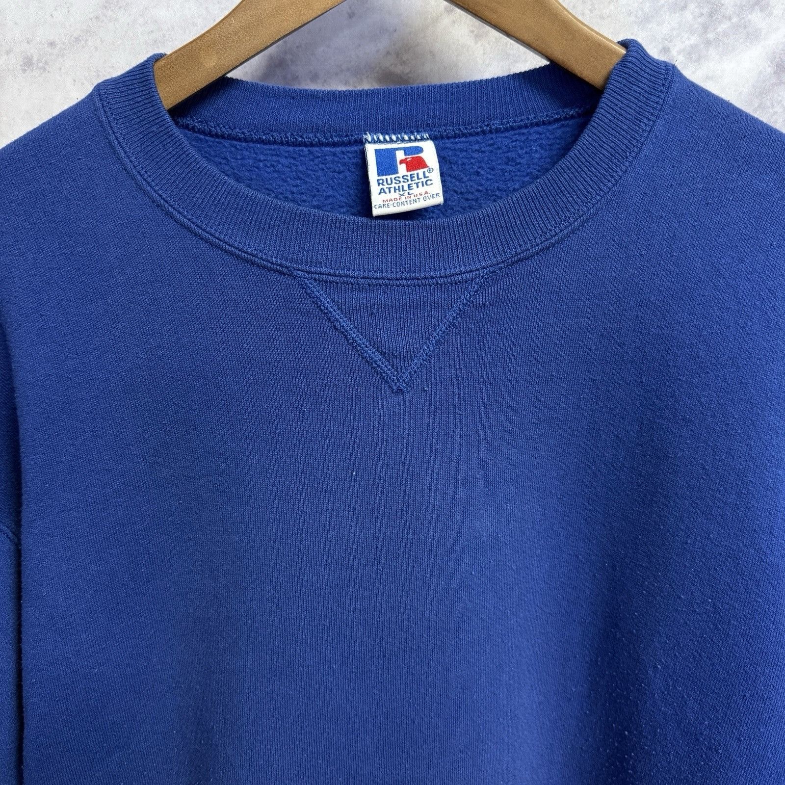 Russell Athletic Vintage 90s Russell Athletic Sweatshirt Mens XL 22x26 Blue U Size US XL / EU 56 / 4 - 3 Thumbnail