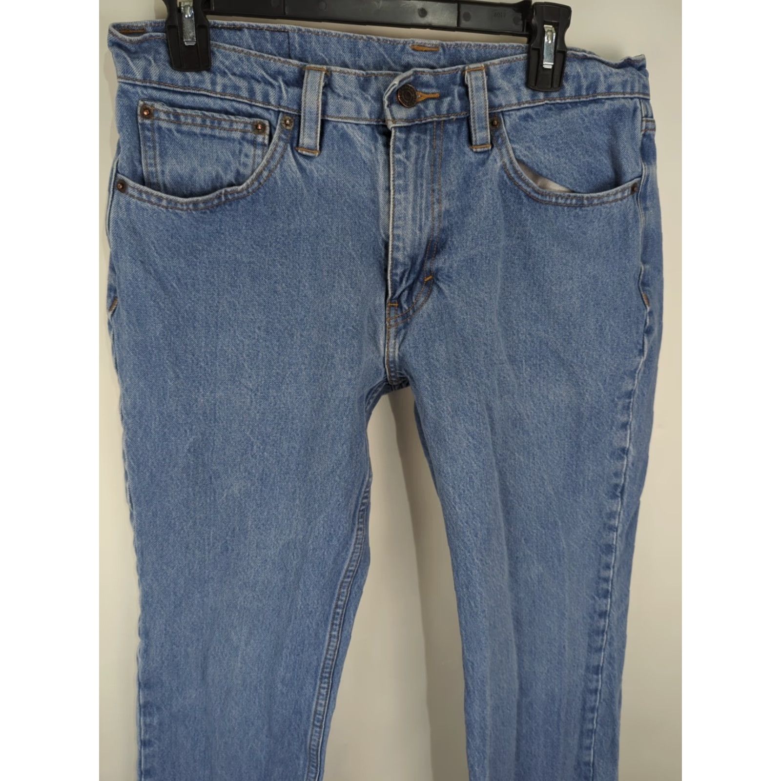 Vintage LEVIS BLACK LABEL 511 STRETCH DENIM BLUE JEANS MENS SIZE 32X32 BIG E Size US 32 / EU 48 - 5 Thumbnail