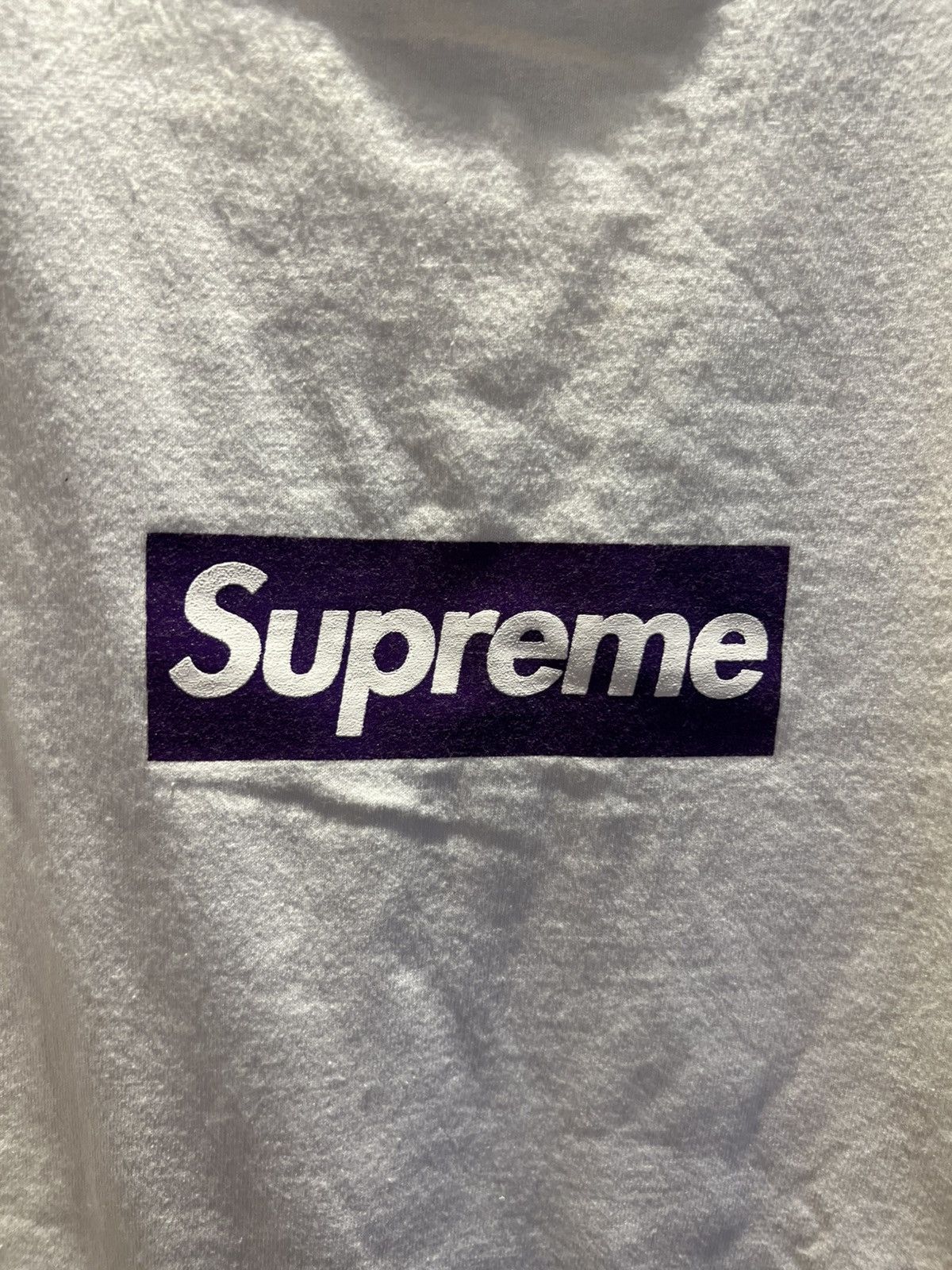 Other × Supreme 2012 UNRELEASED 1 OF 4 XXXL PURPLE ON WHITE SUPREME BOX LOGO Size US XXL / EU 58 / 5 - 2 Thumbnail