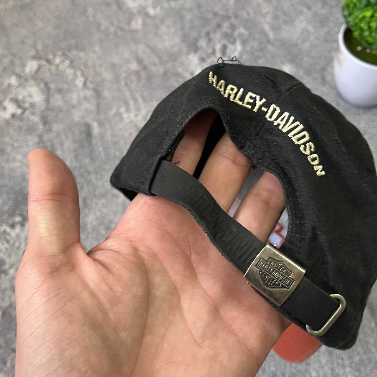 Harley Davidson Vintage Harley Davidson Motorcycle Bikers Cap Made In USA Size ONE SIZE - 9 Thumbnail