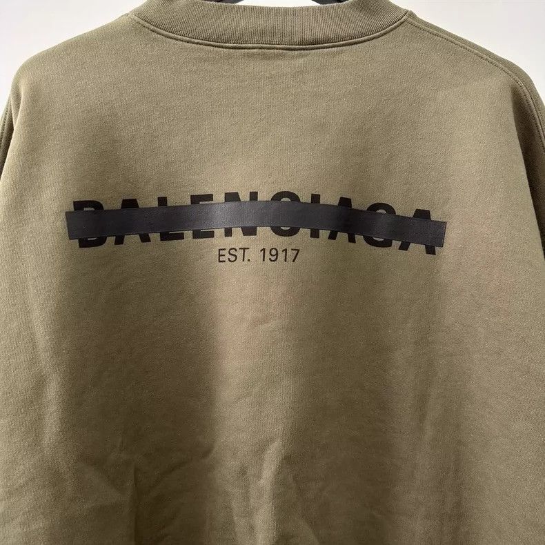 Balenciaga Balenciaga FW22 Strikethrough logo printed crewneck pullove Size US S / EU 44-46 / 1 - 4 Thumbnail