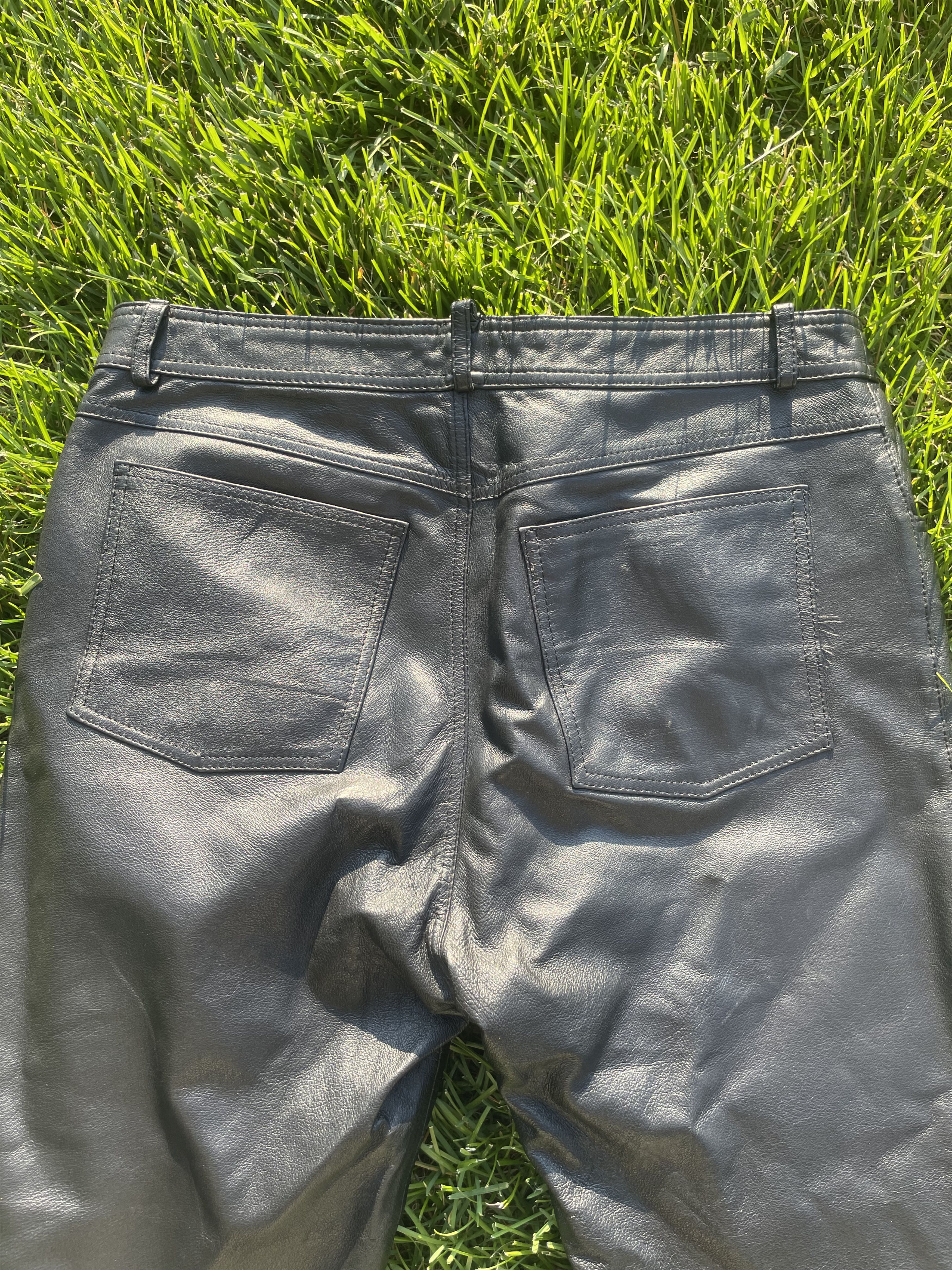 Other JCC Leather Company Black Leather Pants Size US 34 / EU 50 - 4 Thumbnail
