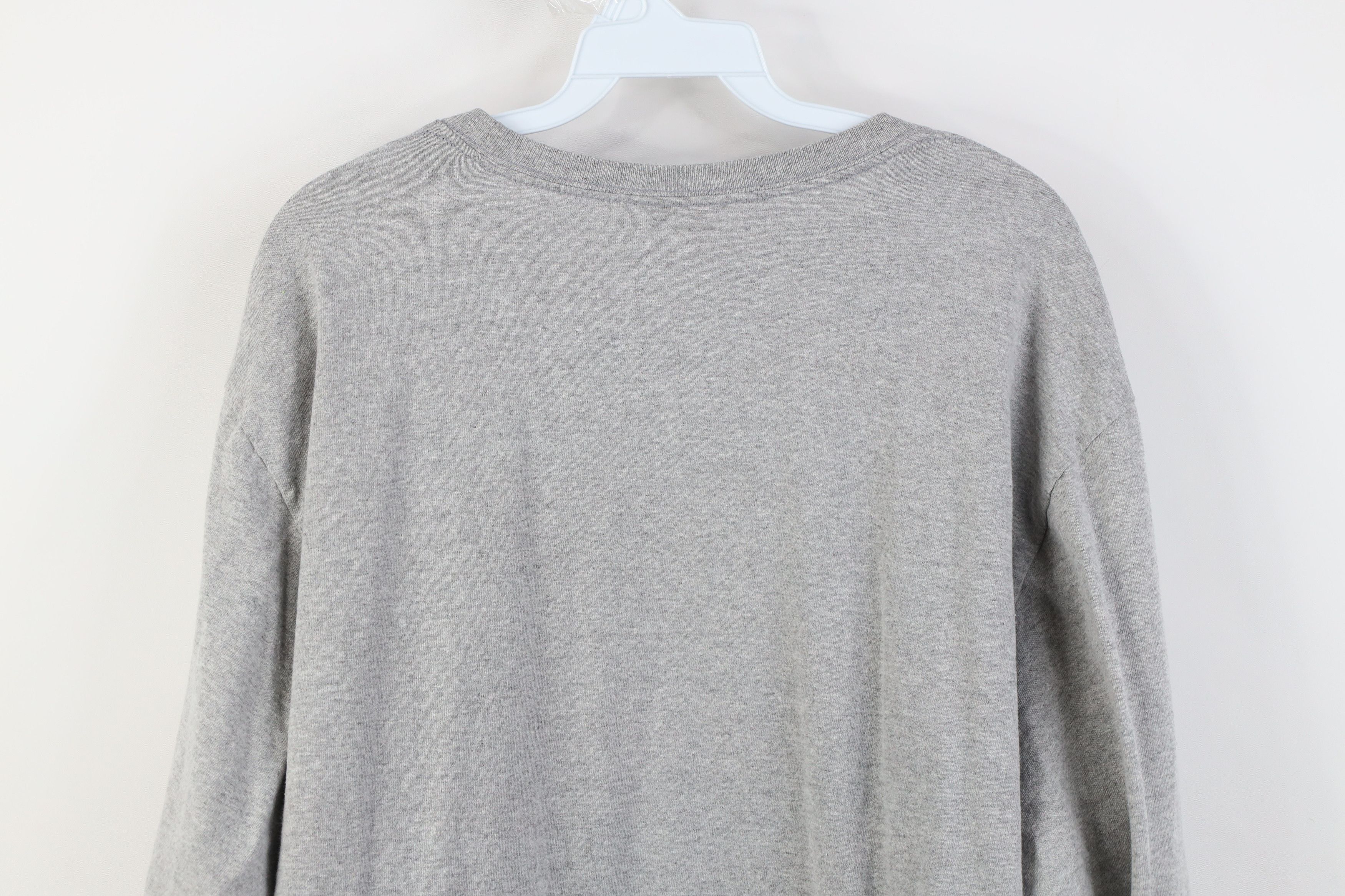 Ralph Lauren Vintage 90s Ralph Lauren Long Sleeve T-Shirt Heather Gray Size US XXL / EU 58 / 5 - 13 Thumbnail