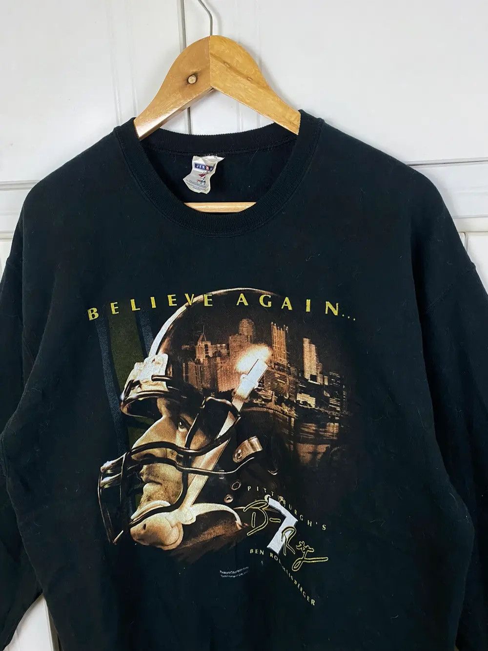 Jerzees × Vintage Vintage Pittsburgh's Ben Roethlisberger Size US L / EU 52-54 / 3 - 3 Thumbnail