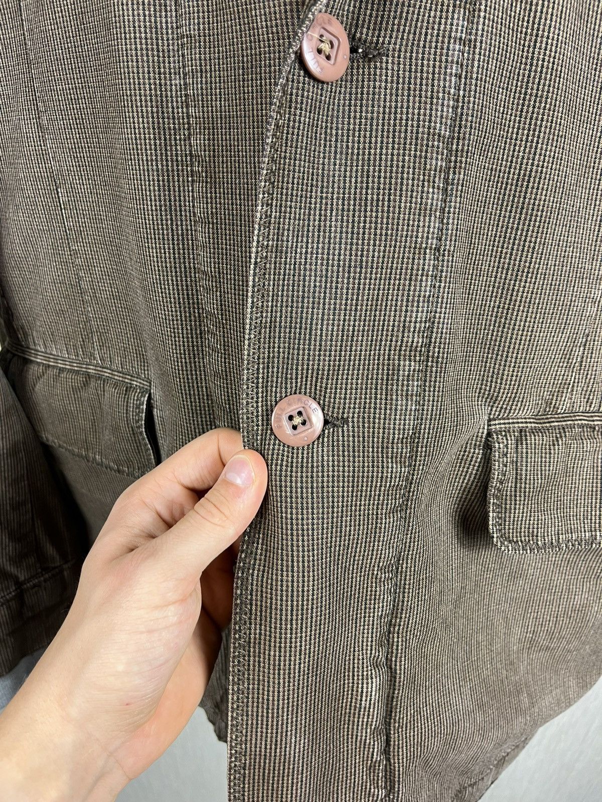 Japanese Brand × Vintage Vintage Fullcircle suit hoodie zip hooded blazer y2k jacket Size US L / EU 52-54 / 3 - 18 Thumbnail