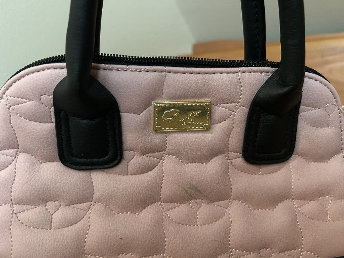 Betsey Johnson Luv Betsey Johnson Purse Bag Pink Black Cat Crossbody Used Size ONE SIZE - 2 Thumbnail