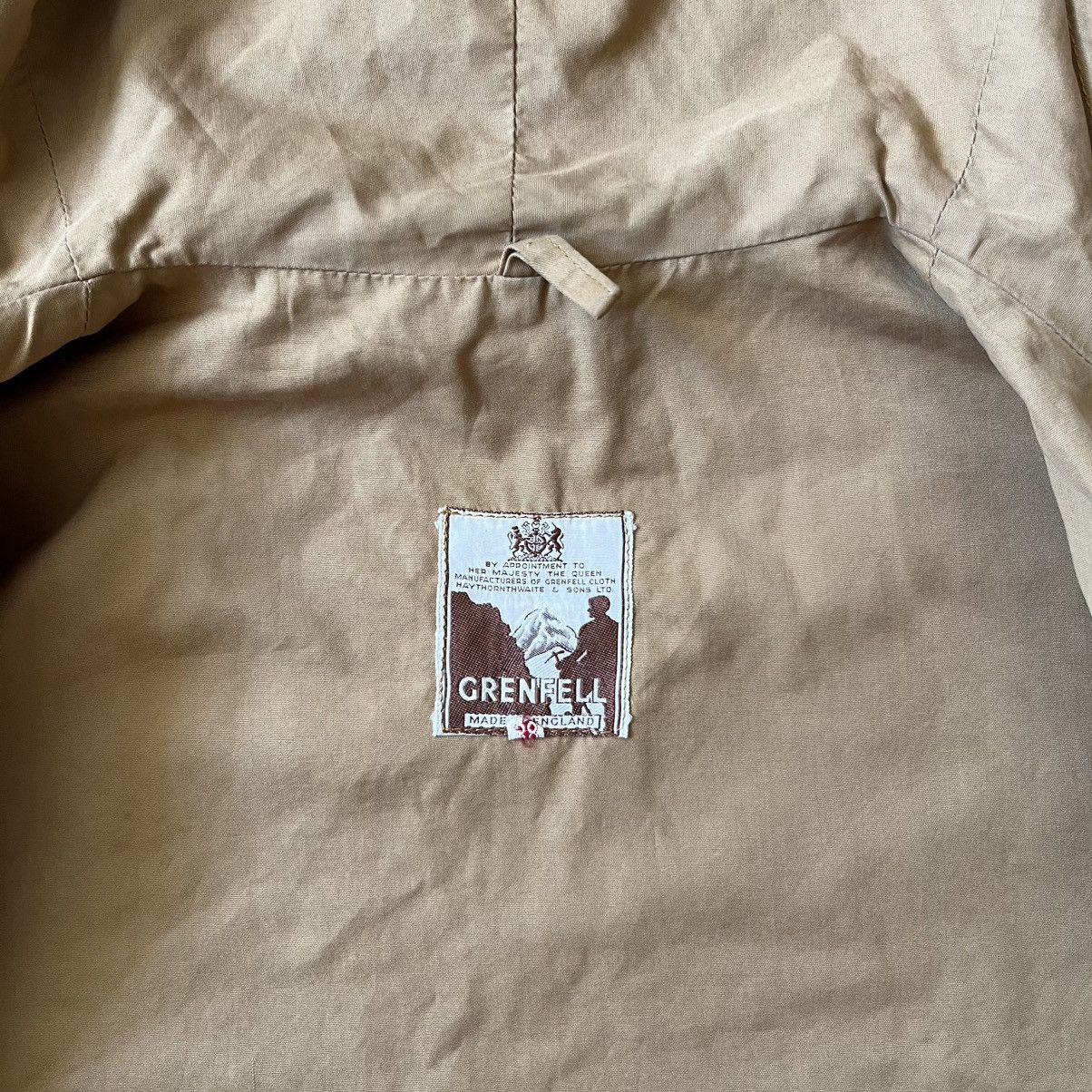 Grenfell Vintage Cotton Jacket Men’s Size 38 Made in England