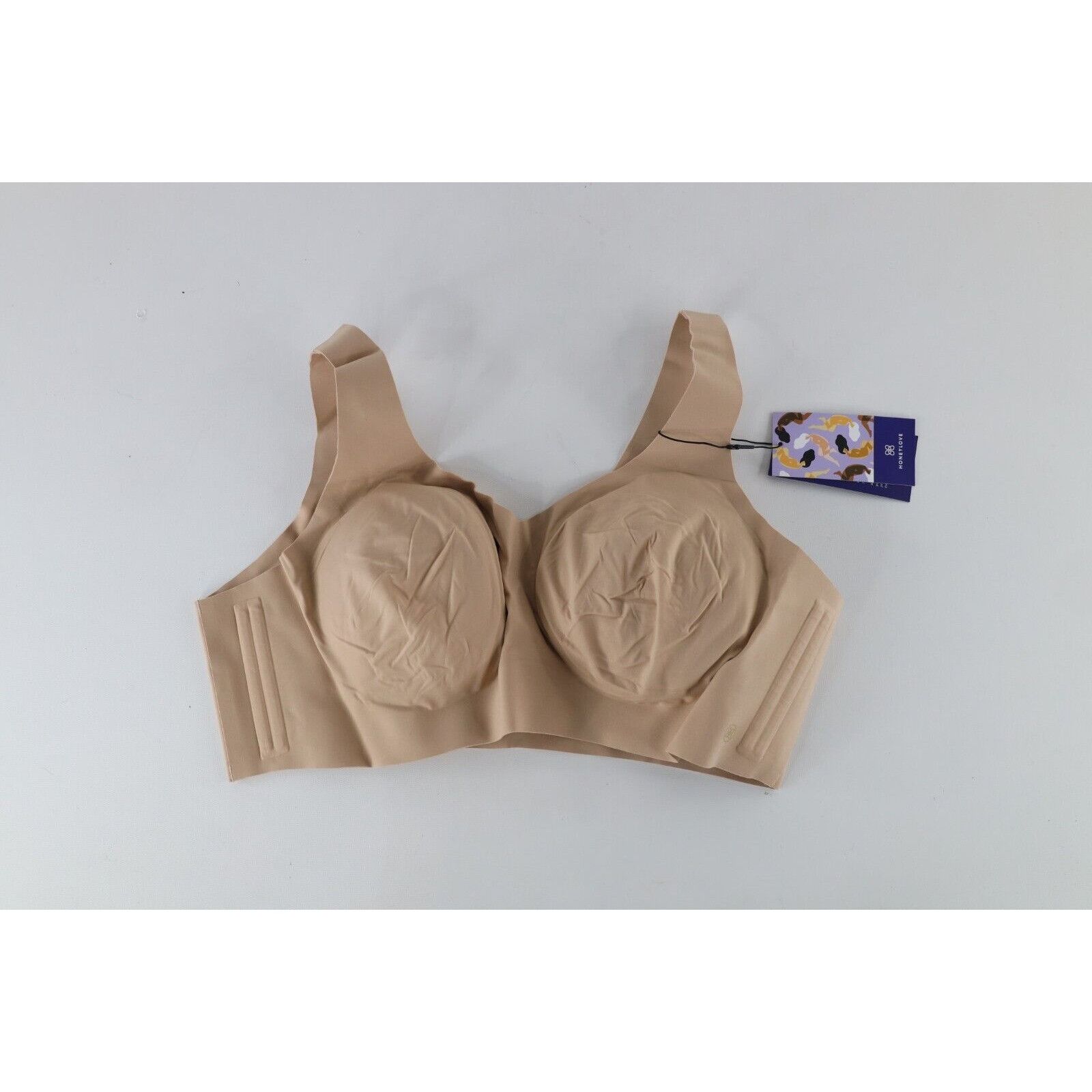 Vintage New Honeylove Shapewear Liftwear V-Neck Bra Nude Size ONE SIZE - 1 Thumbnail