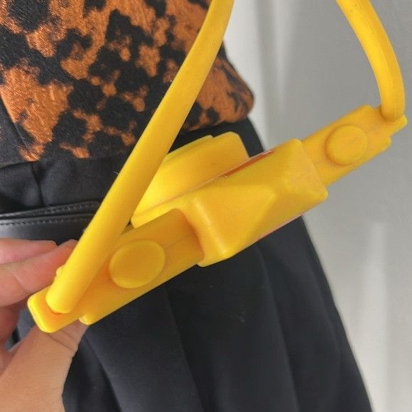Moschino Moschino Barbie Yellow Camera Crossbody Phone Carrying Case Size ONE SIZE - 8 Thumbnail
