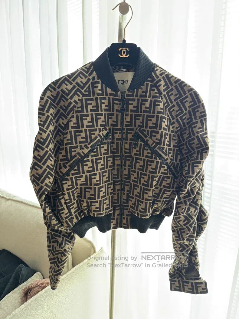 Fendi Fendi Old flower FF letter full logo puff sleeve jacket Size XS / US 0-2 / IT 36-38 - 1 Thumbnail