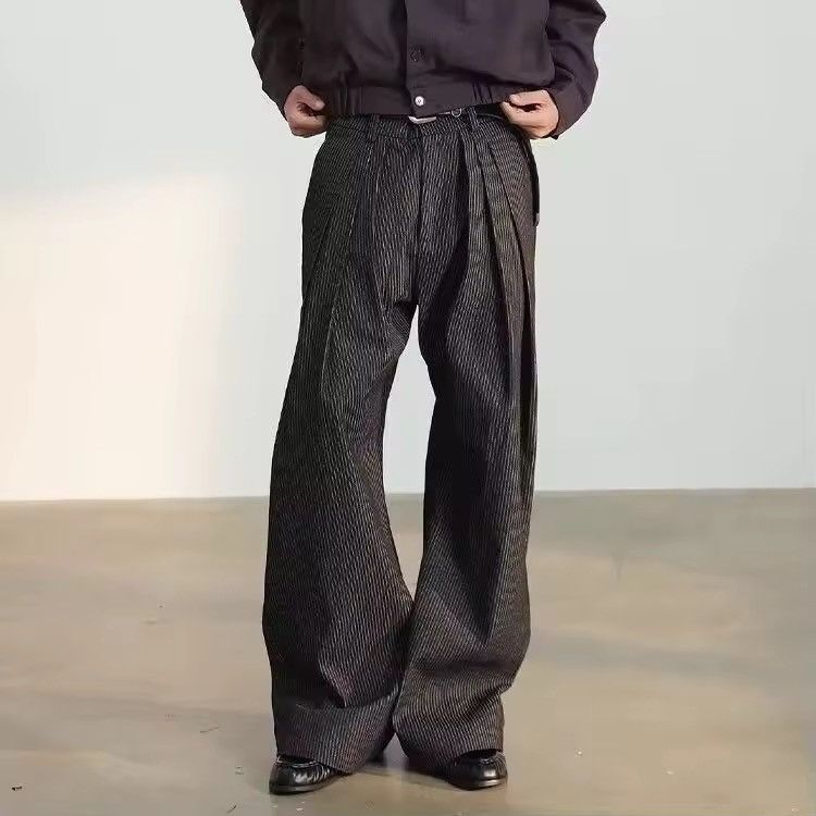 Other Striped Casual Basic Japanese Wide Leg Pants Y2k Size US 30 / EU 46 - 7 Thumbnail