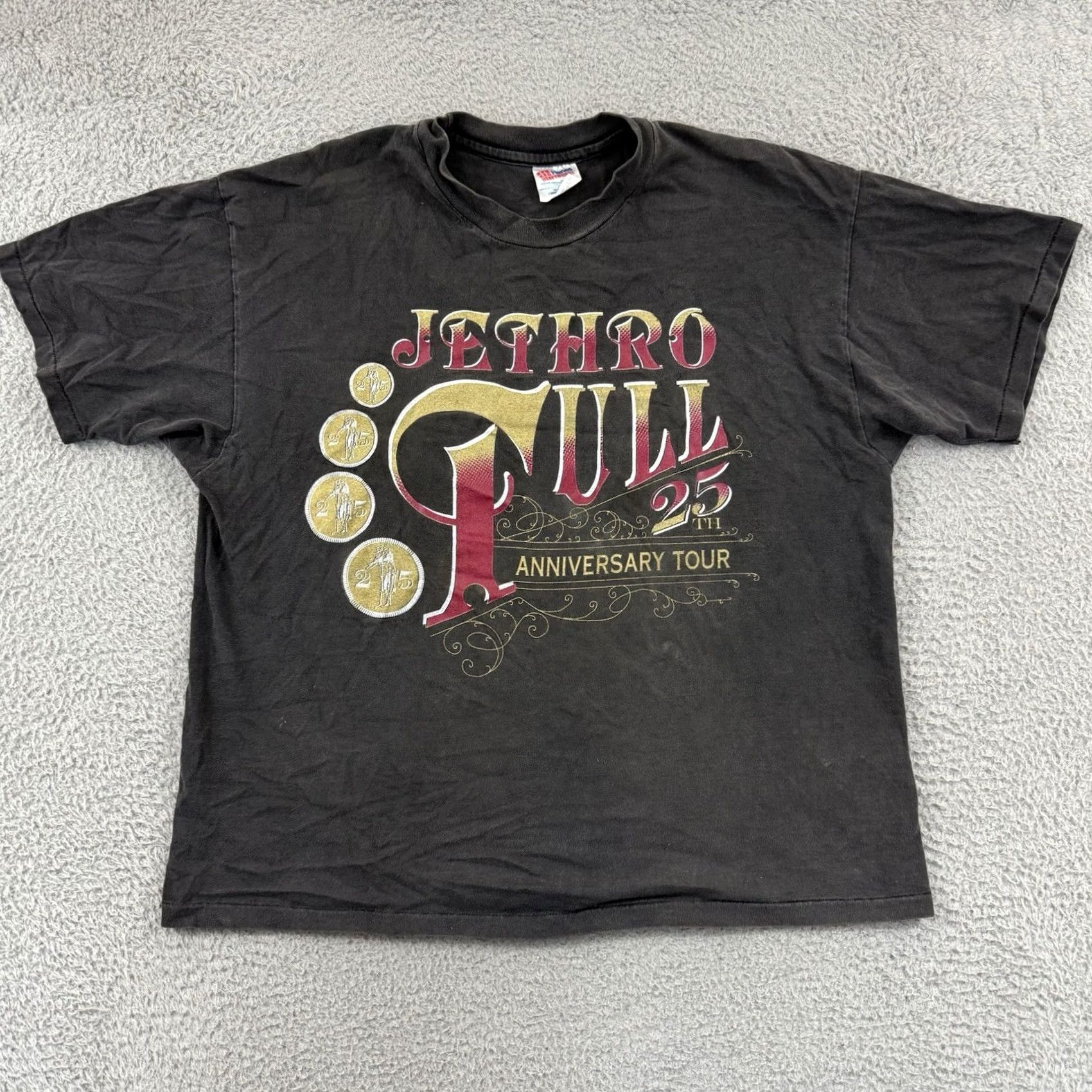 Hanes VINTAGE Jethro Tull T-Shirt Men’s XL Black Band Tour Short Sleeve 90s Grunge USA Size US XL / EU 56 / 4 - 2 Thumbnail