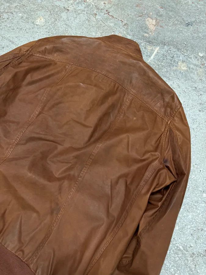 Rick Owens FW2008 Rick Owens Bordeaux Asymmetrical Leather Jacket Size US L / EU 52-54 / 3 - 8 Thumbnail