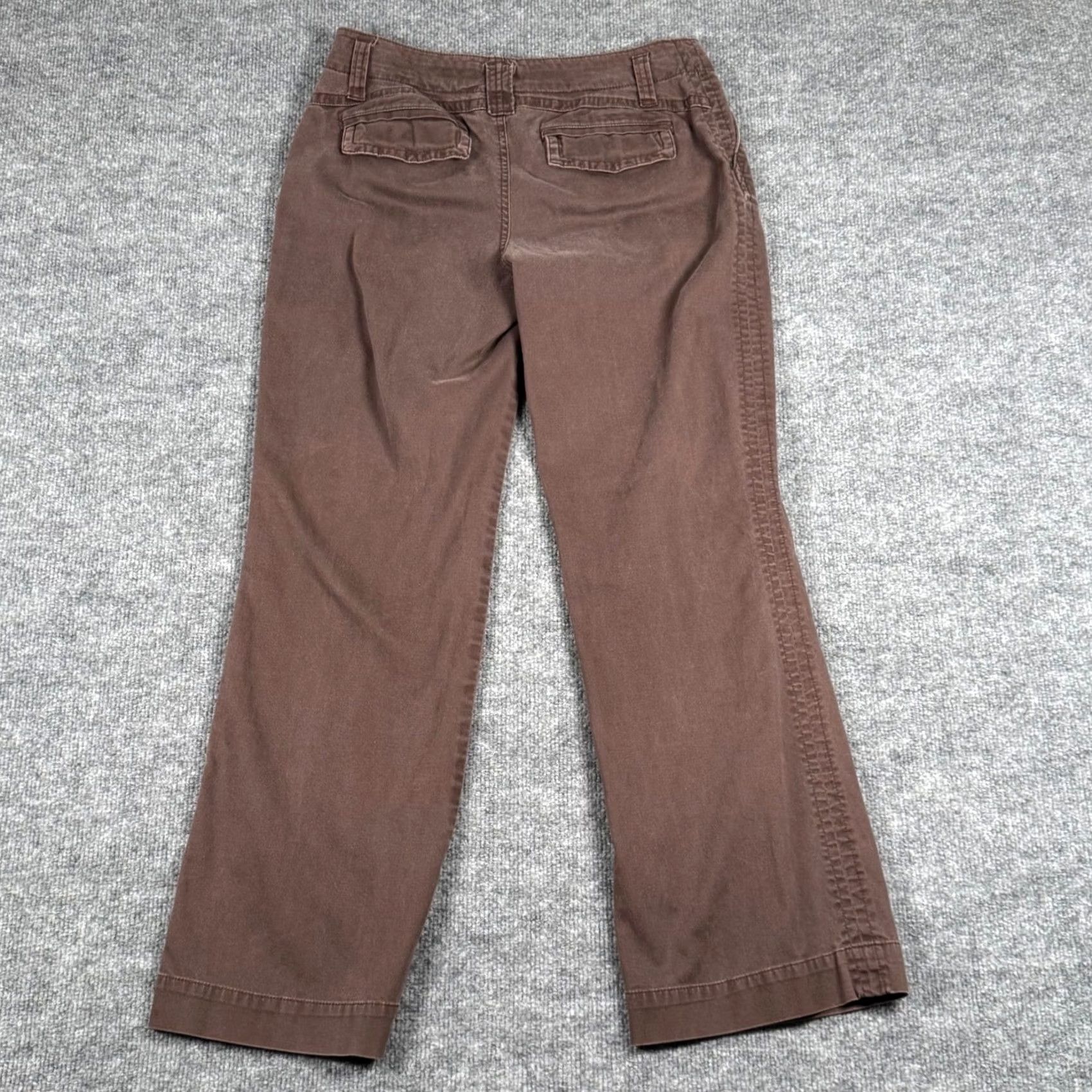 Etro ANA A NEW APPROACH Petite Brown Cropped Trousers Twill Chino Straight Leg 4P Pockets Button Zip Button Fly Casual Workwear Womens Size 27" / US 4 / IT 40 - 3 Thumbnail