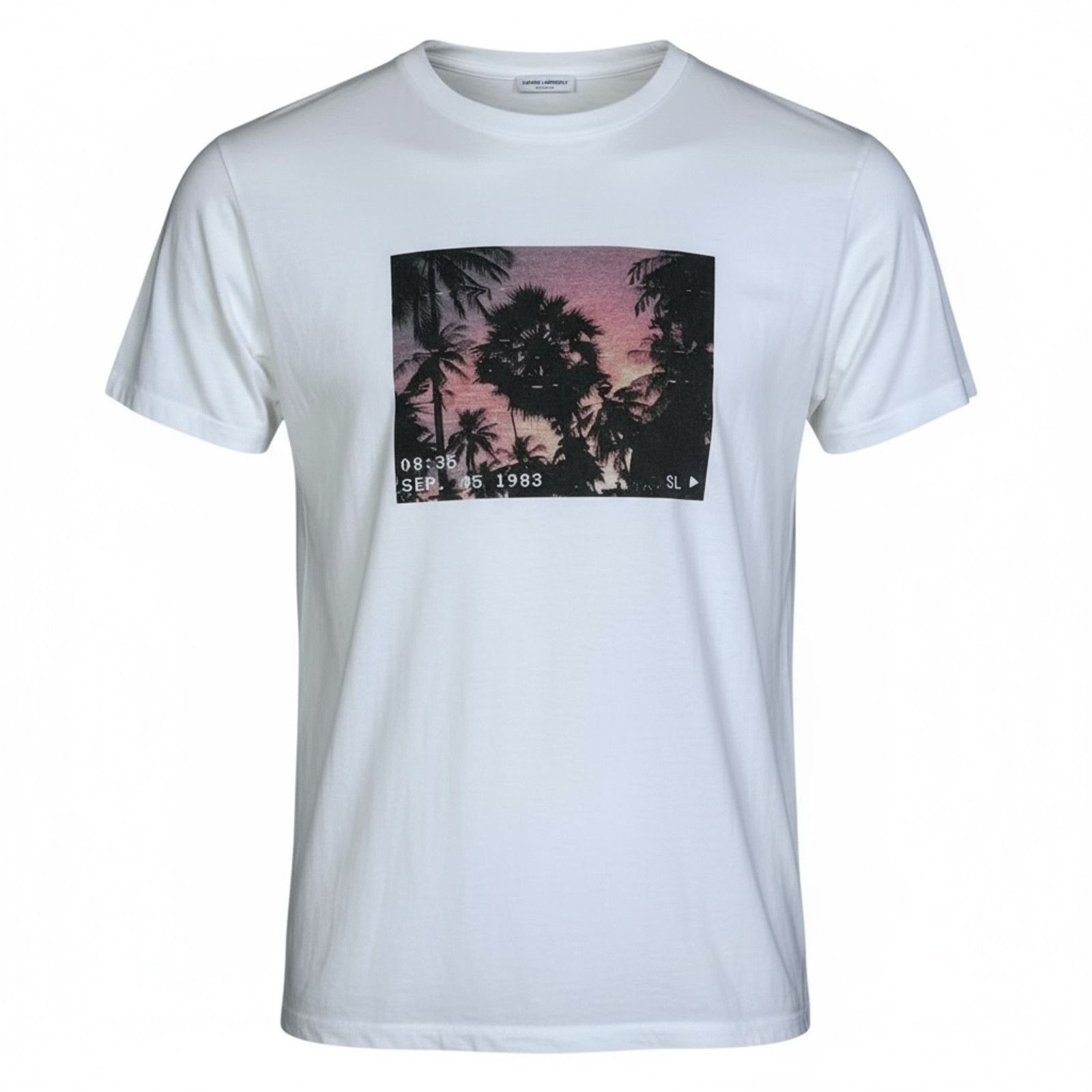 Saint Laurent Paris Saint Laurent Paris Women's S Distressed Palm VHS T-Shirt Size S / US 4 / IT 40 - 1 Thumbnail