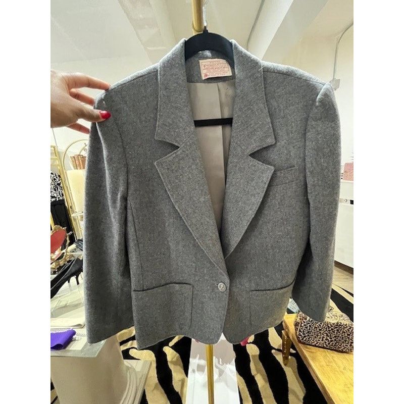 Pendleton Pendelton Grey Wool Blazer Size 12P Size XL / US 12-14 / IT 48-50 - 1 Thumbnail