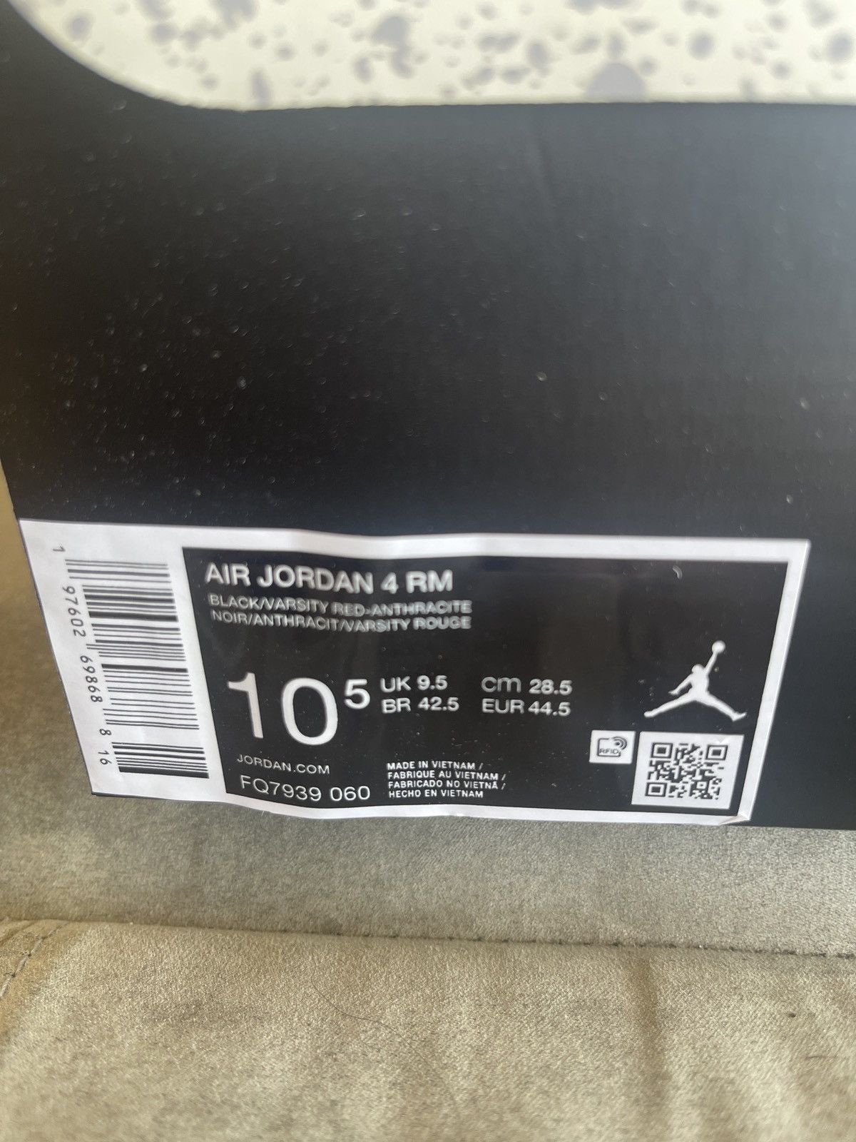 Nike Air Jordan 4 RM black/Red Size US 10.5 / EU 43-44 - 1 Thumbnail