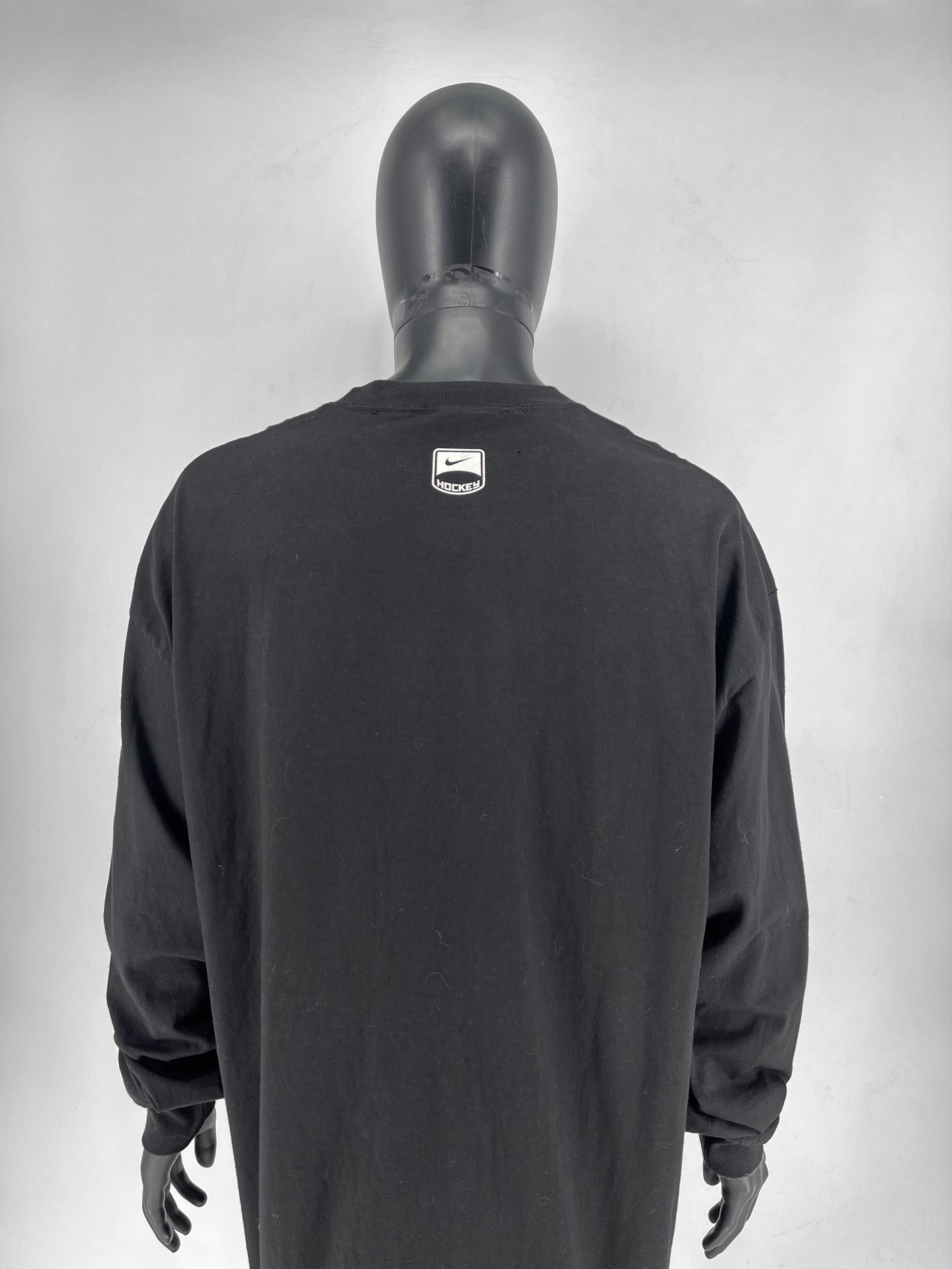 Nike Vintage Y2k Washed Black Nike Hockey Emblem Sweatshirts Size US XXL / EU 58 / 5 - 7 Thumbnail