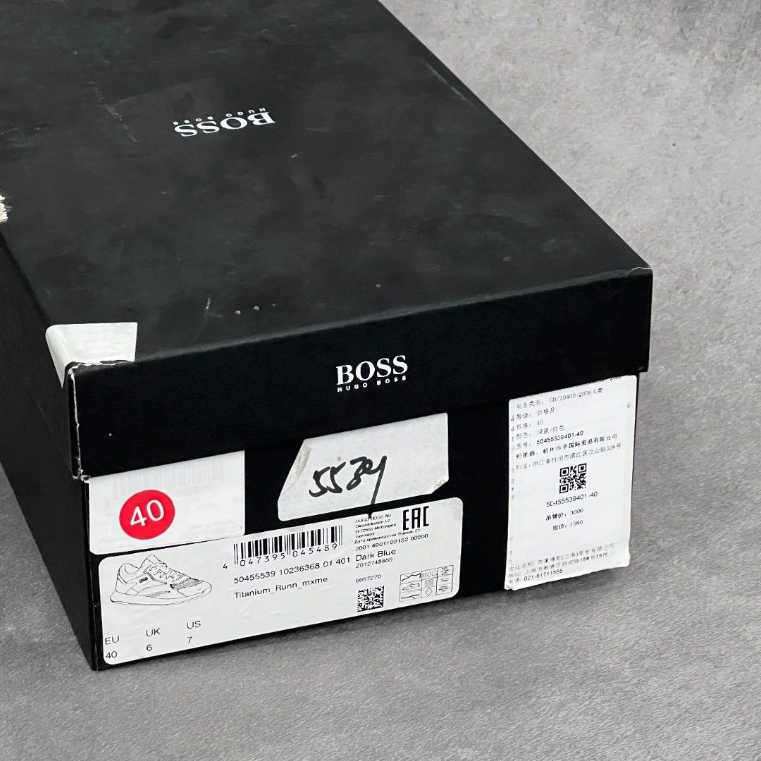 Hugo Boss HUGO BOSS Navy Color Block Cutout Sneakers 40 Size US 7 / EU 40 - 9 Thumbnail