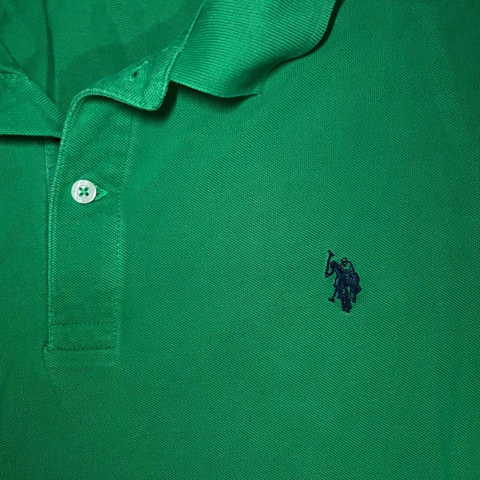 U.S. Polo Assn. 💚 U.S. Polo Assn. 🏇 Classic Green Polo Shirt – XL Size US XL / EU 56 / 4 - 4 Thumbnail