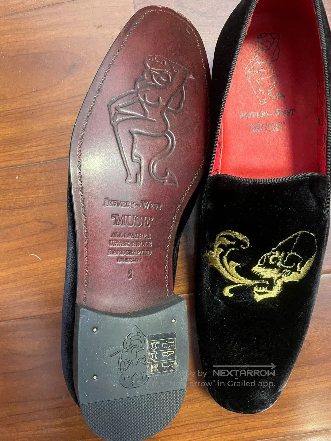 Jeffery West Jeffery West Black Velvet Loafers Size 9. Size US 11 / EU 44 - 2 Thumbnail