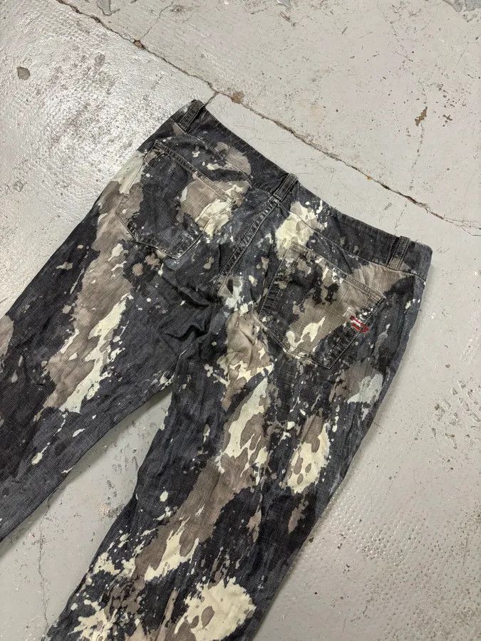 Diesel 2000s Diesel Grey Denim Tie-Dye Jeans Size 26" / US 2 / IT 38 - 7 Thumbnail