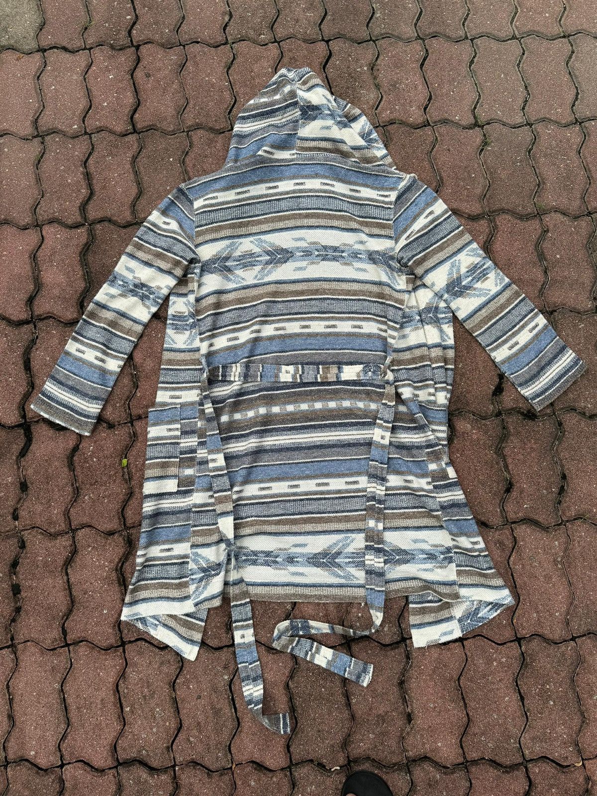 If Six Was Nine × Japanese Brand × Native NATURAL VINTAGE GOA Native Blanket Long Cardigan Size US M / EU 48-50 / 2 - 9 Thumbnail